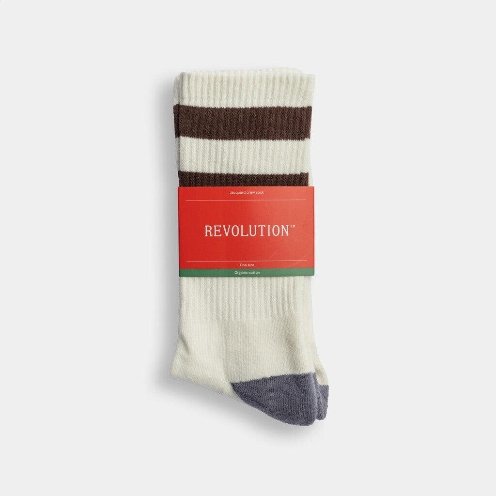 Revolution Jaquard Crew Sock Socks White