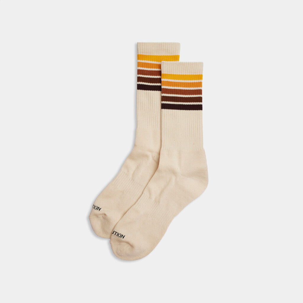 Revolution Jaquard Crew Sock Accessories Offwhite