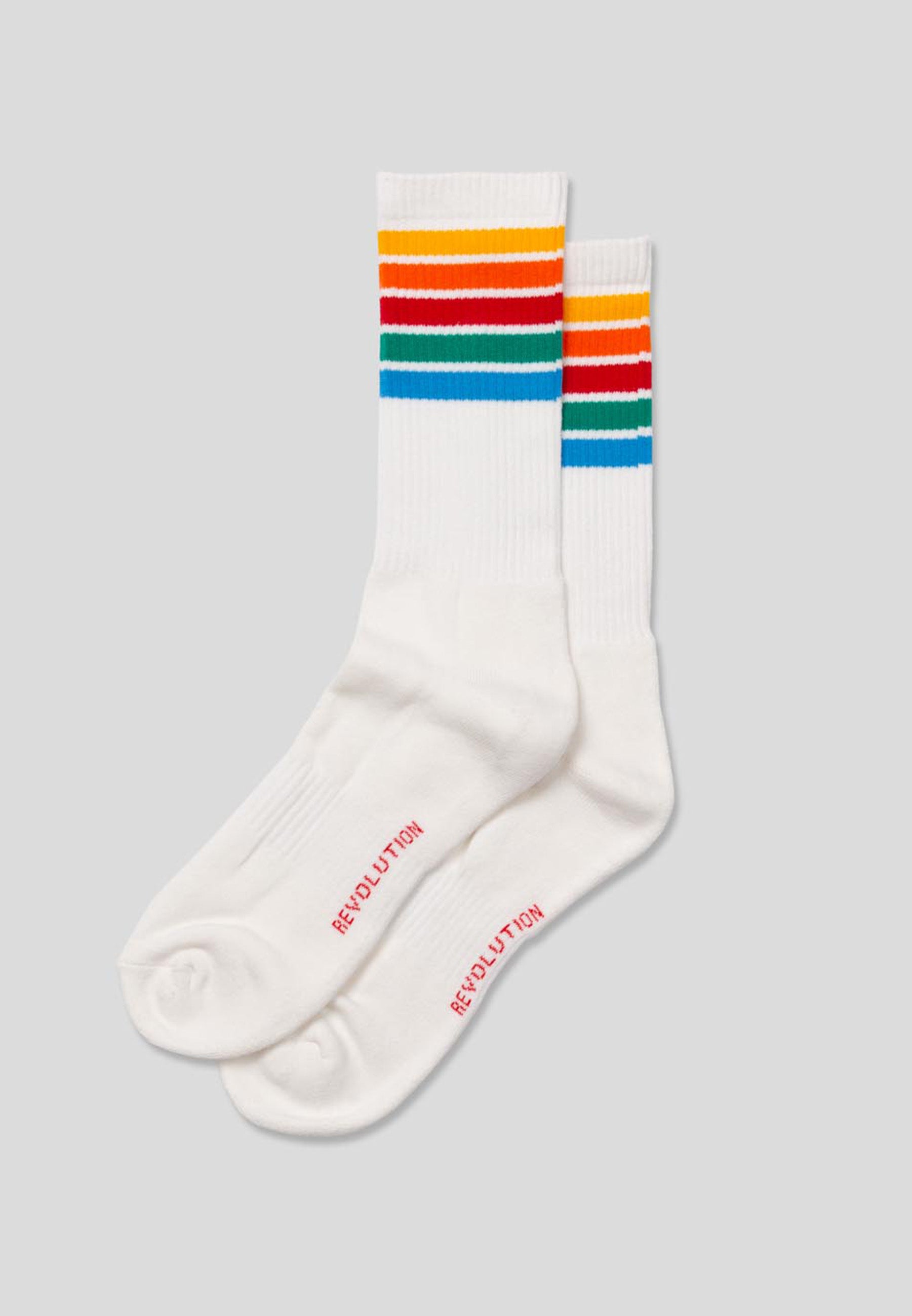 Revolution Jaquard Crew Sock Socks White
