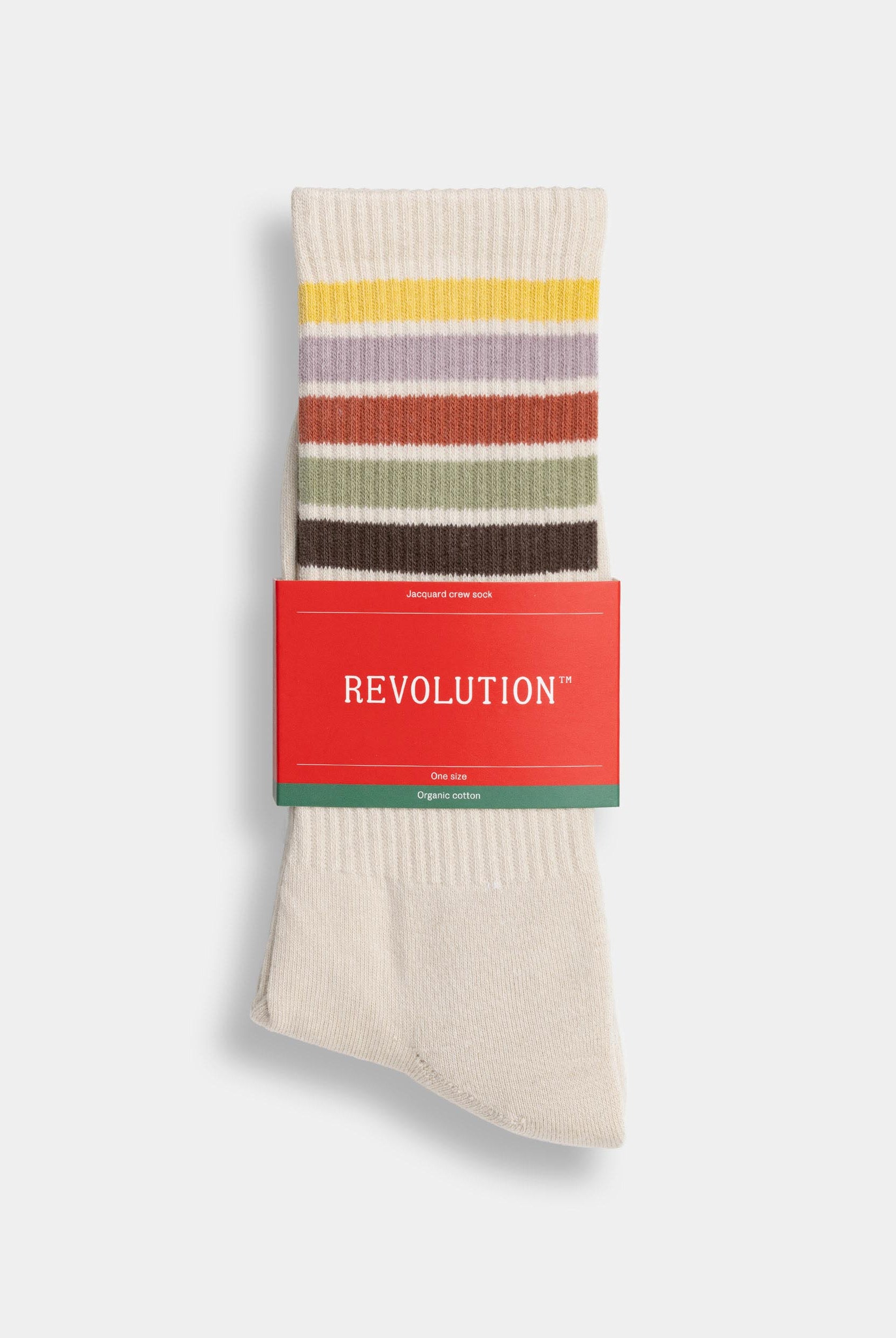 Revolution Jaquard Crew Sock Socks Offwhite