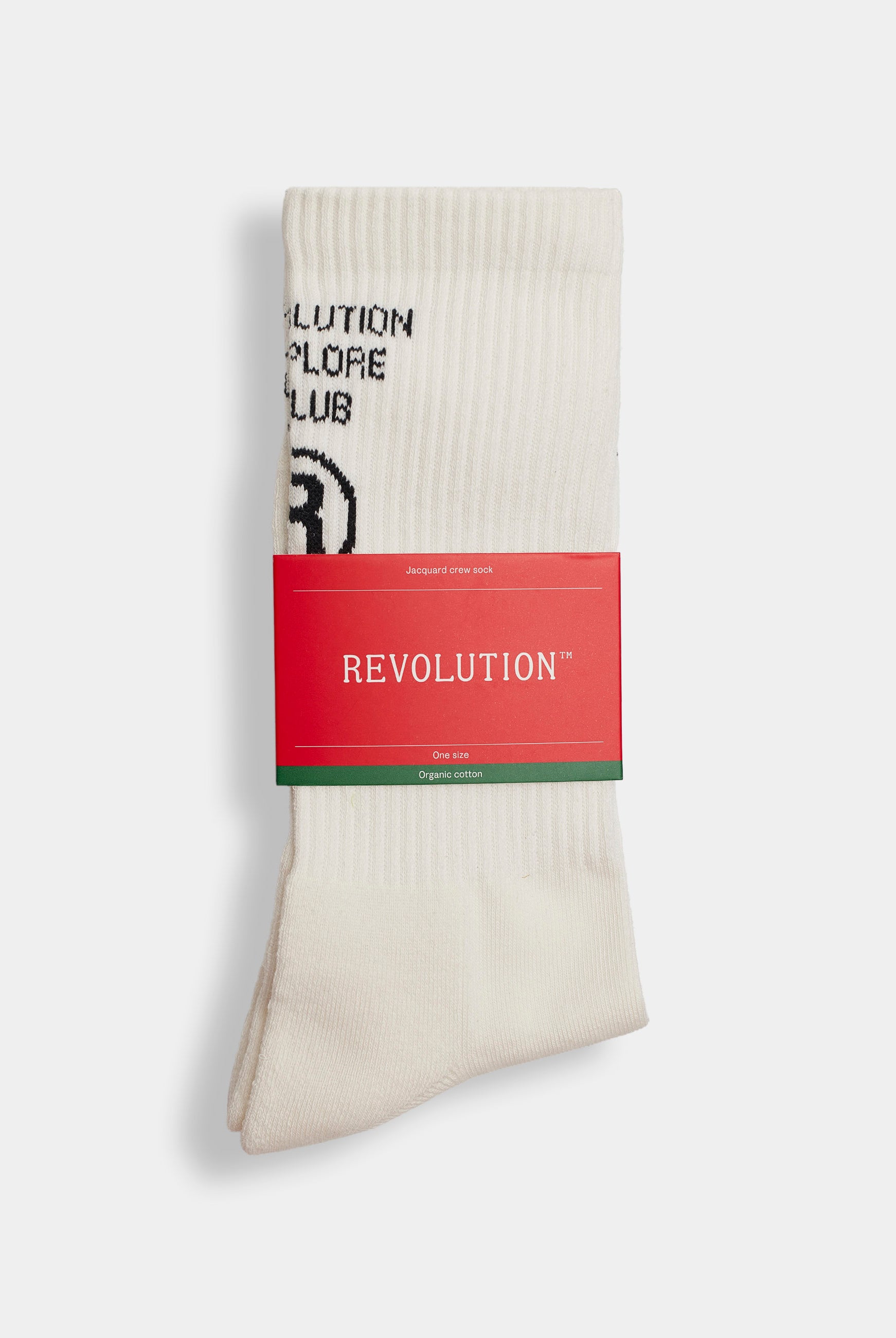 Revolution Jaquard Crew Sock Socks White