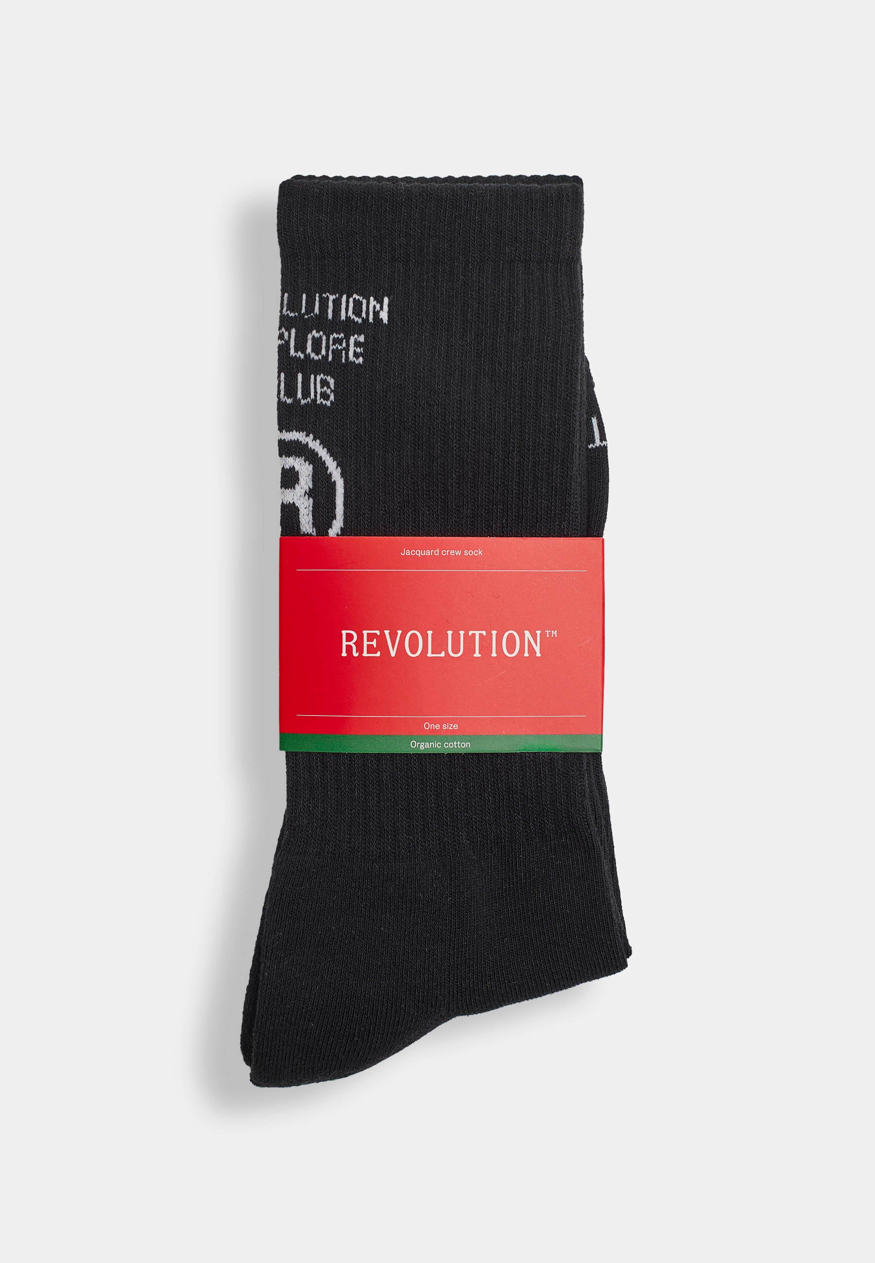 Revolution Jaquard Crew Sock Socks Black