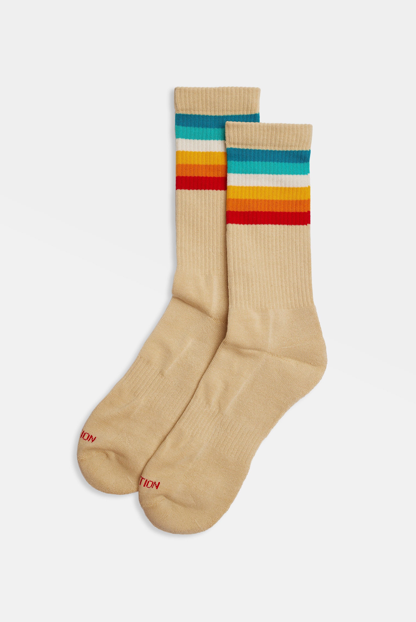 Revolution Jaquard Crew Sock Socks Beige