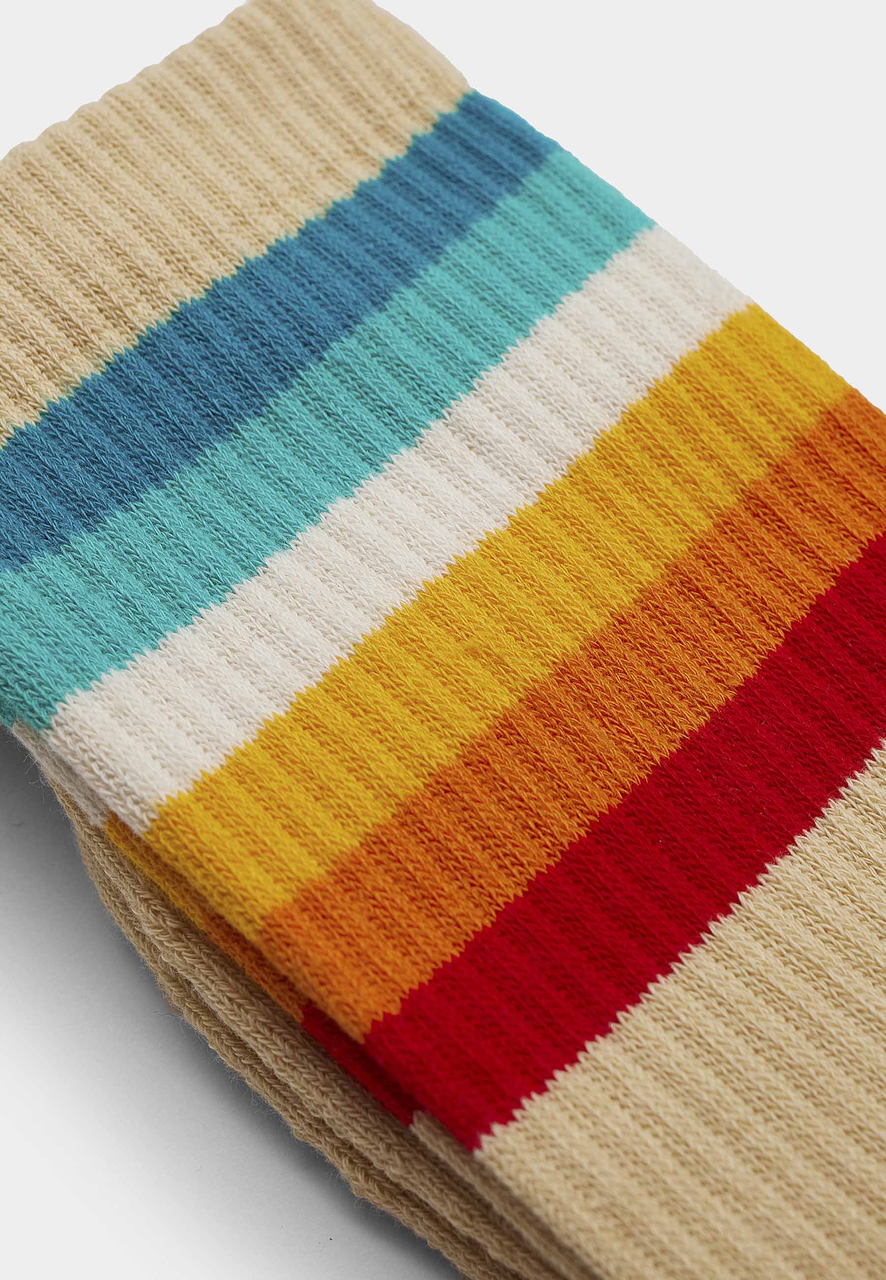 Revolution Jaquard Crew Sock Socks Beige