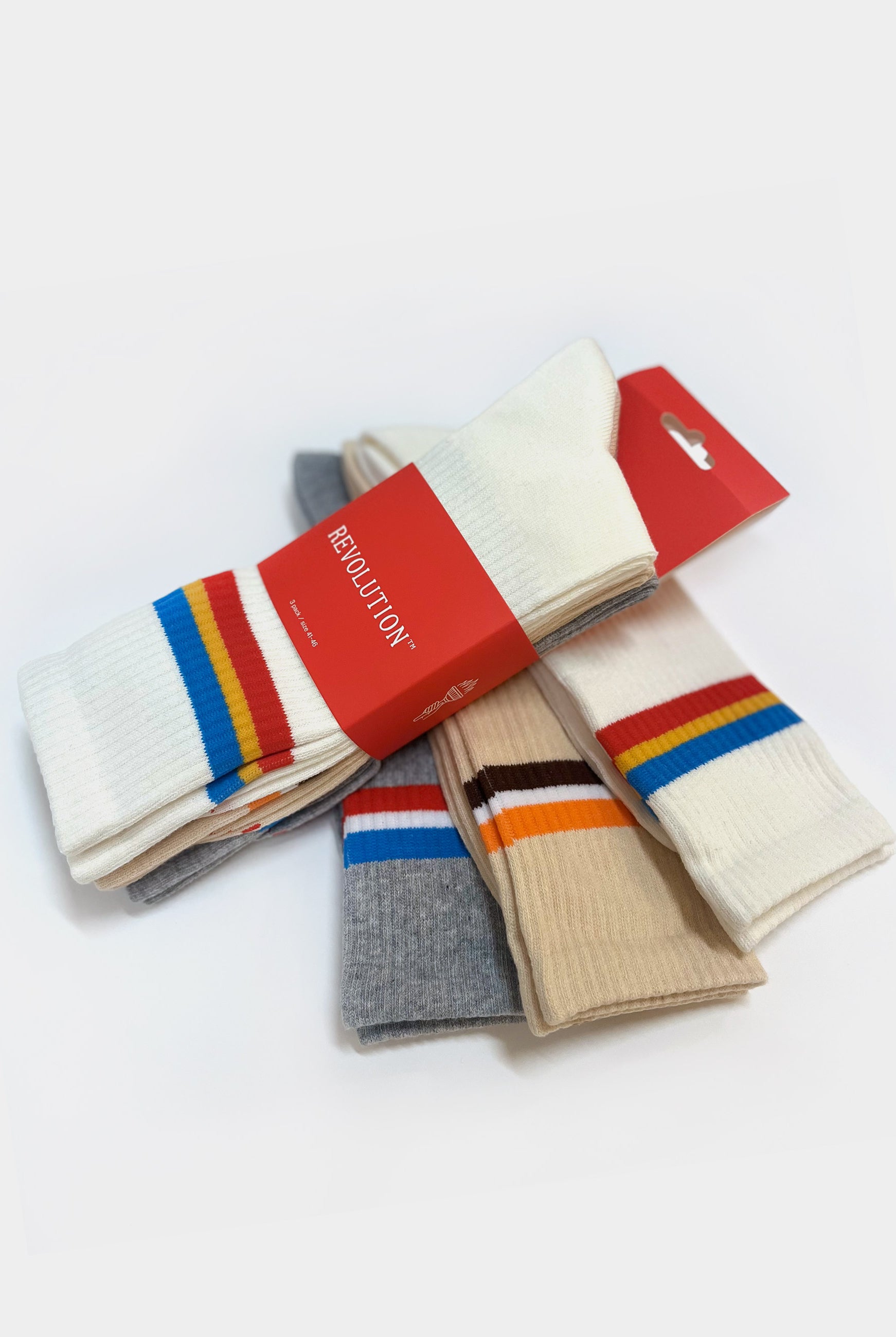 Revolution Jaquard Crew Sock Socks Multi