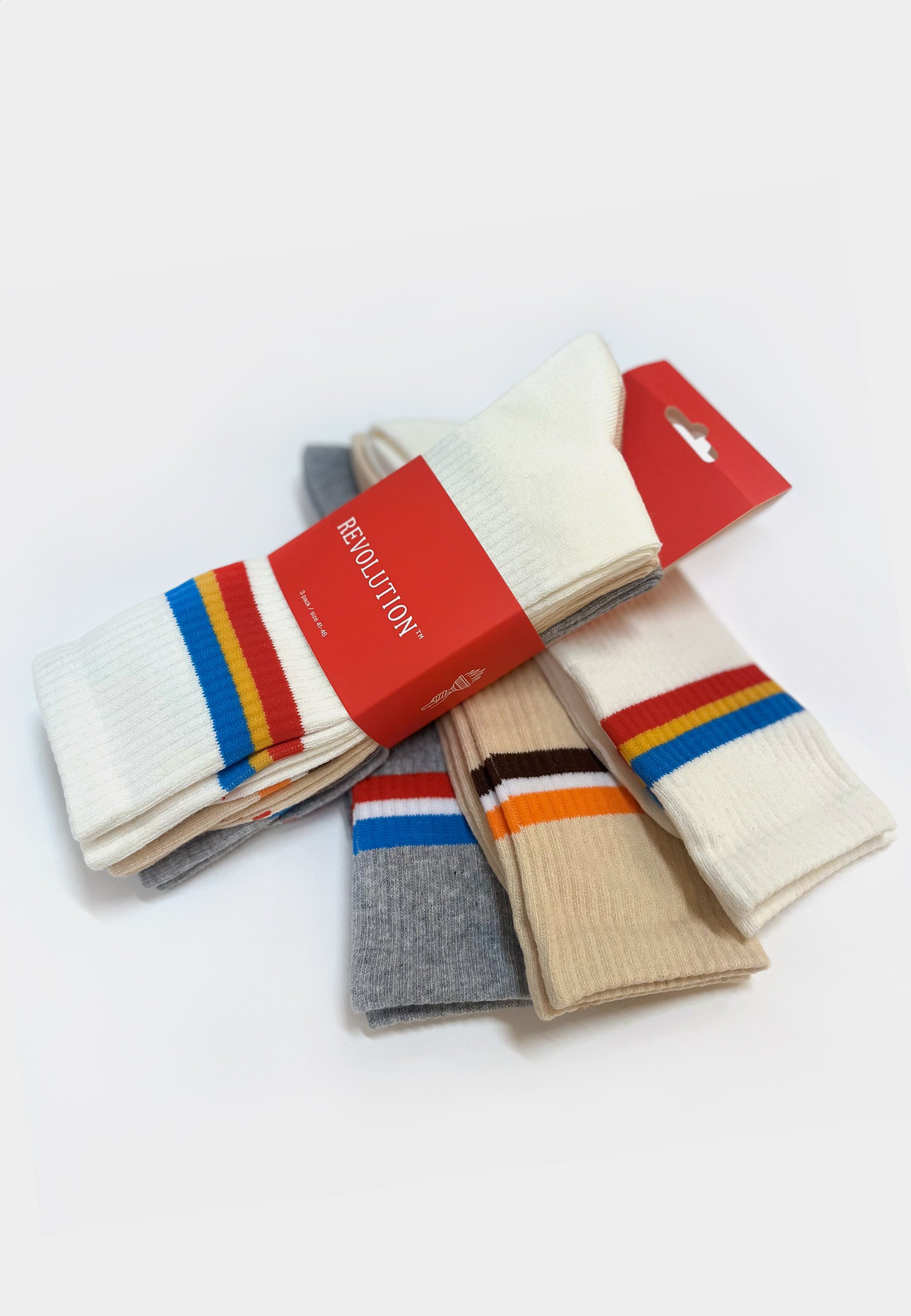 Revolution Jaquard Crew Sock Socks Multi