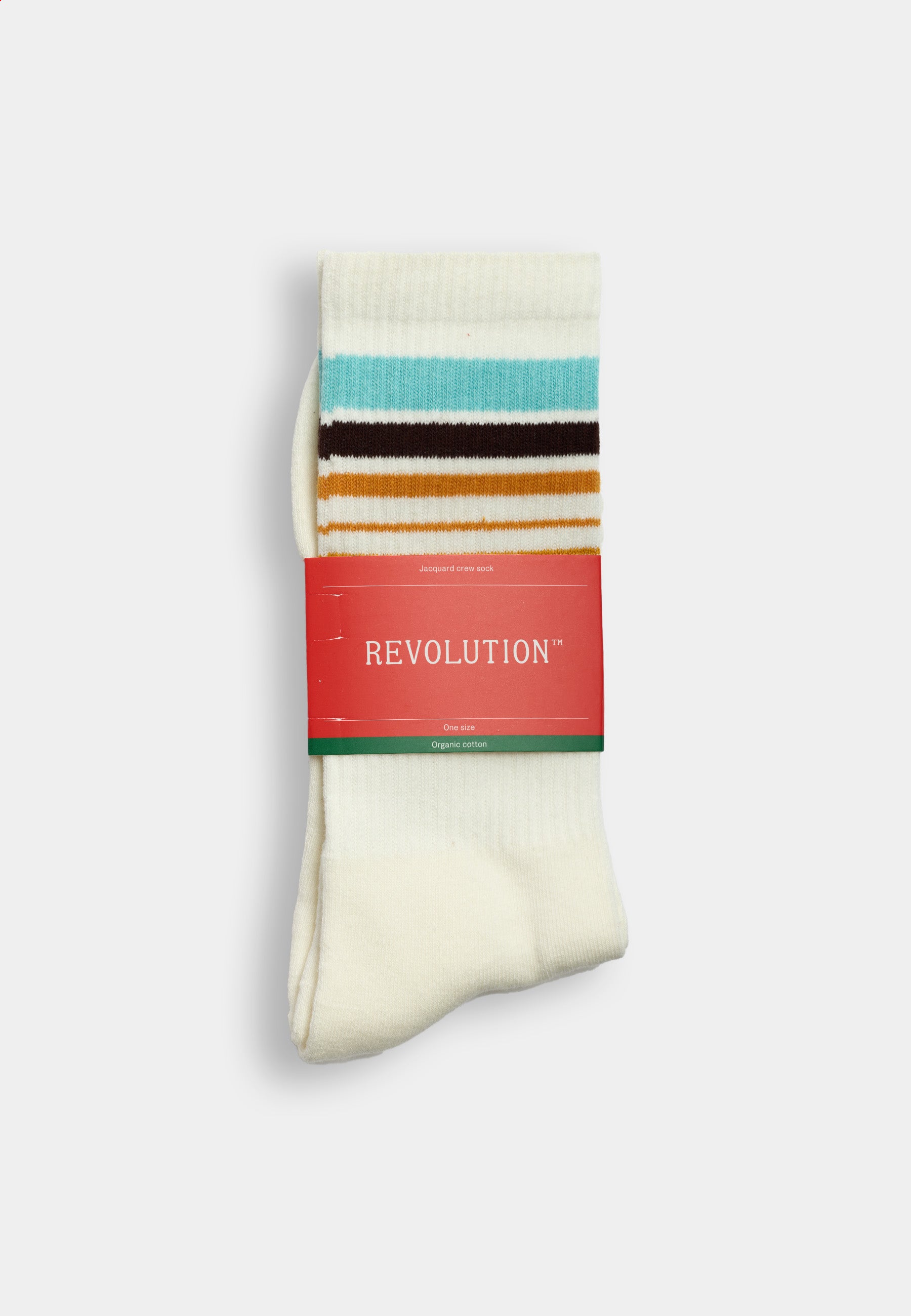 Revolution Jaquard Crew Sock Socks Offwhite
