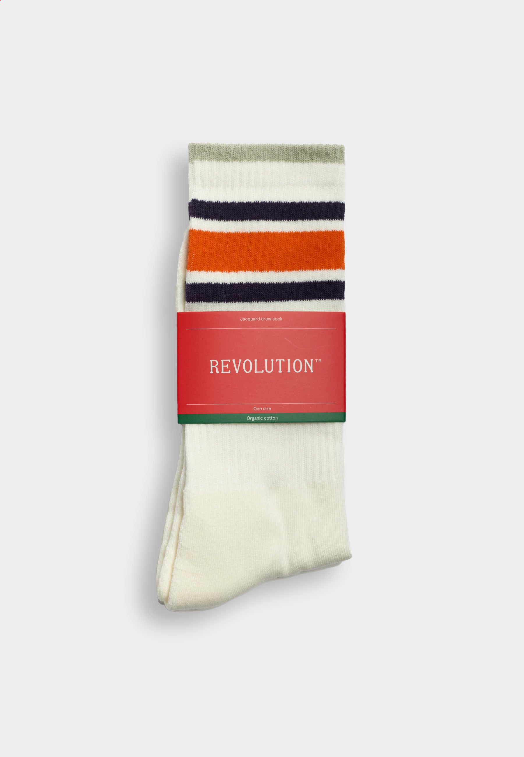 Revolution Jaquard Crew Sock Socks Offwhite
