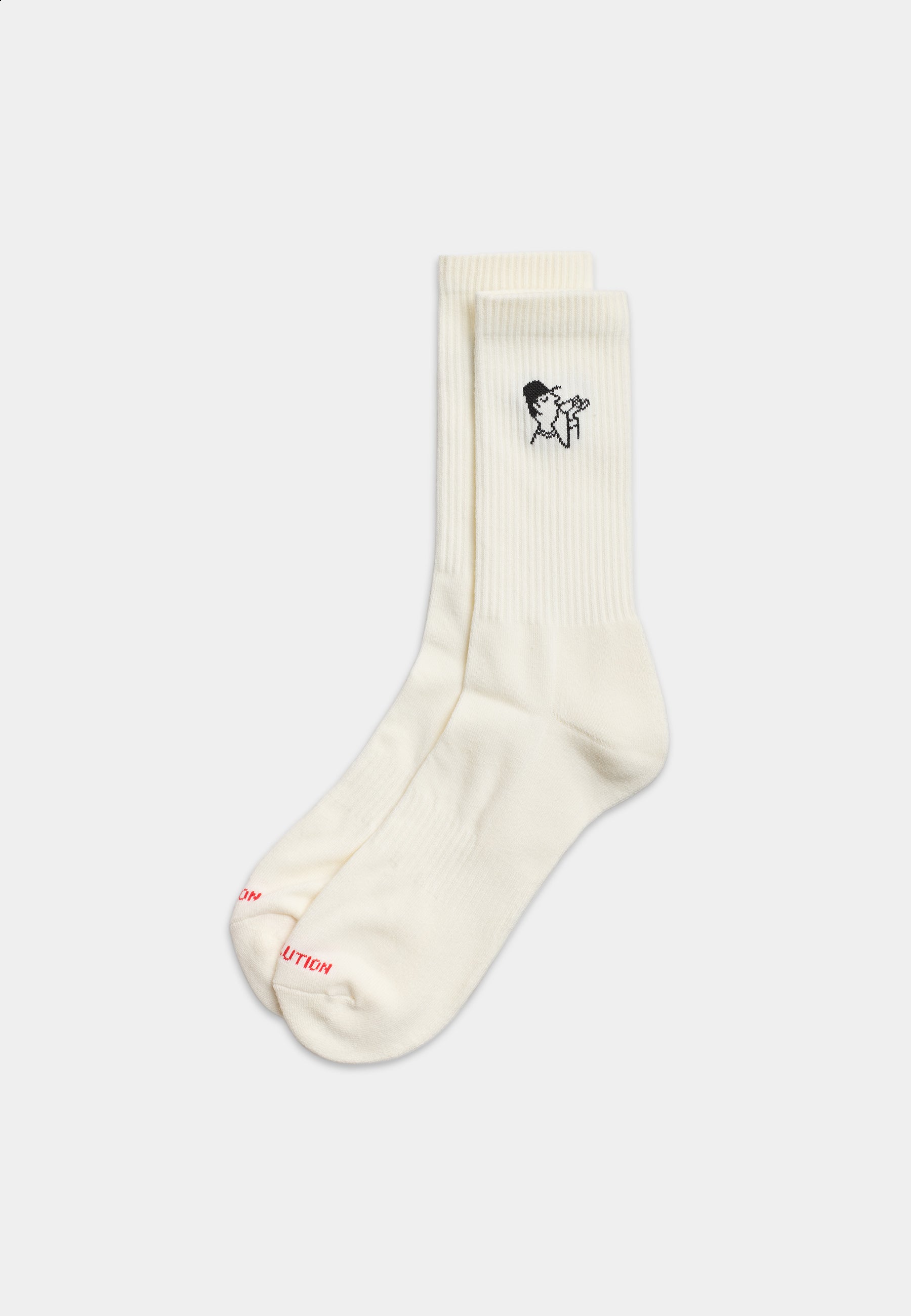 Revolution Jaquard Crew Sock Socks White