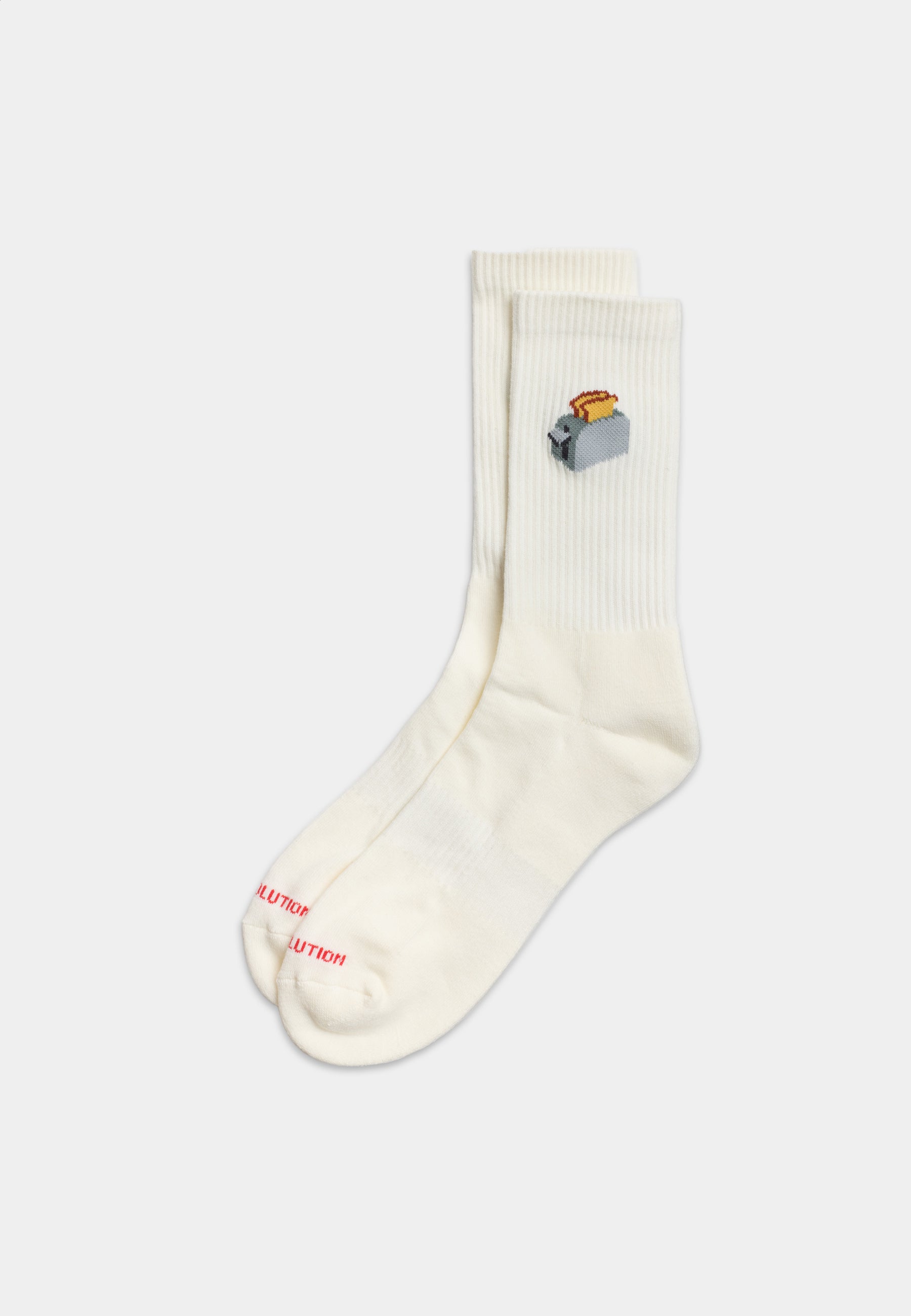 Revolution Jaquard Crew Sock Socks White