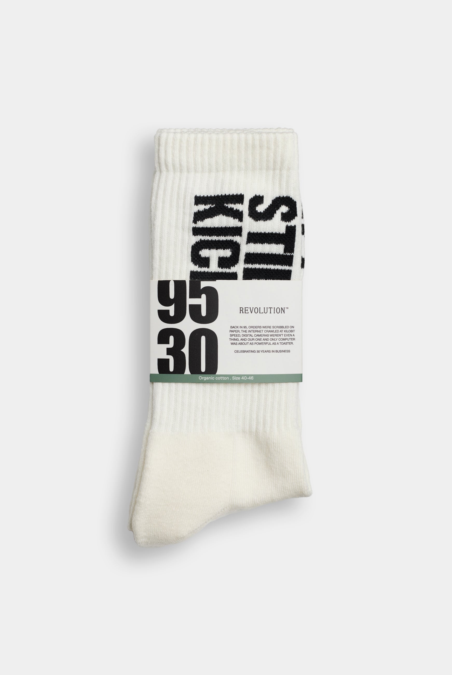 Revolution Jaquard Crew Sock Socks Offwhite