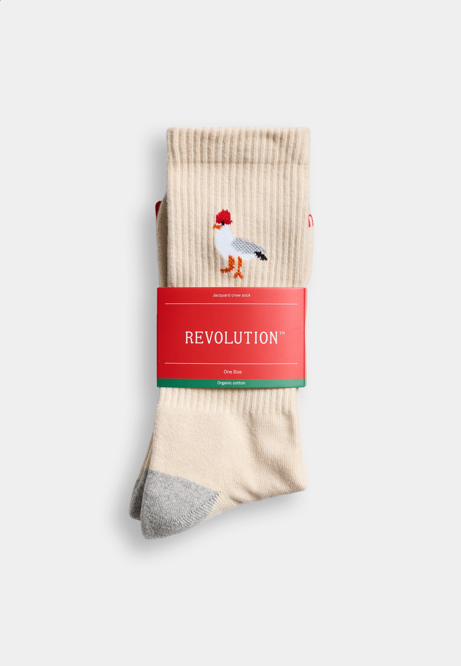 Revolution Jaquard Crew Sock Socks Offwhite