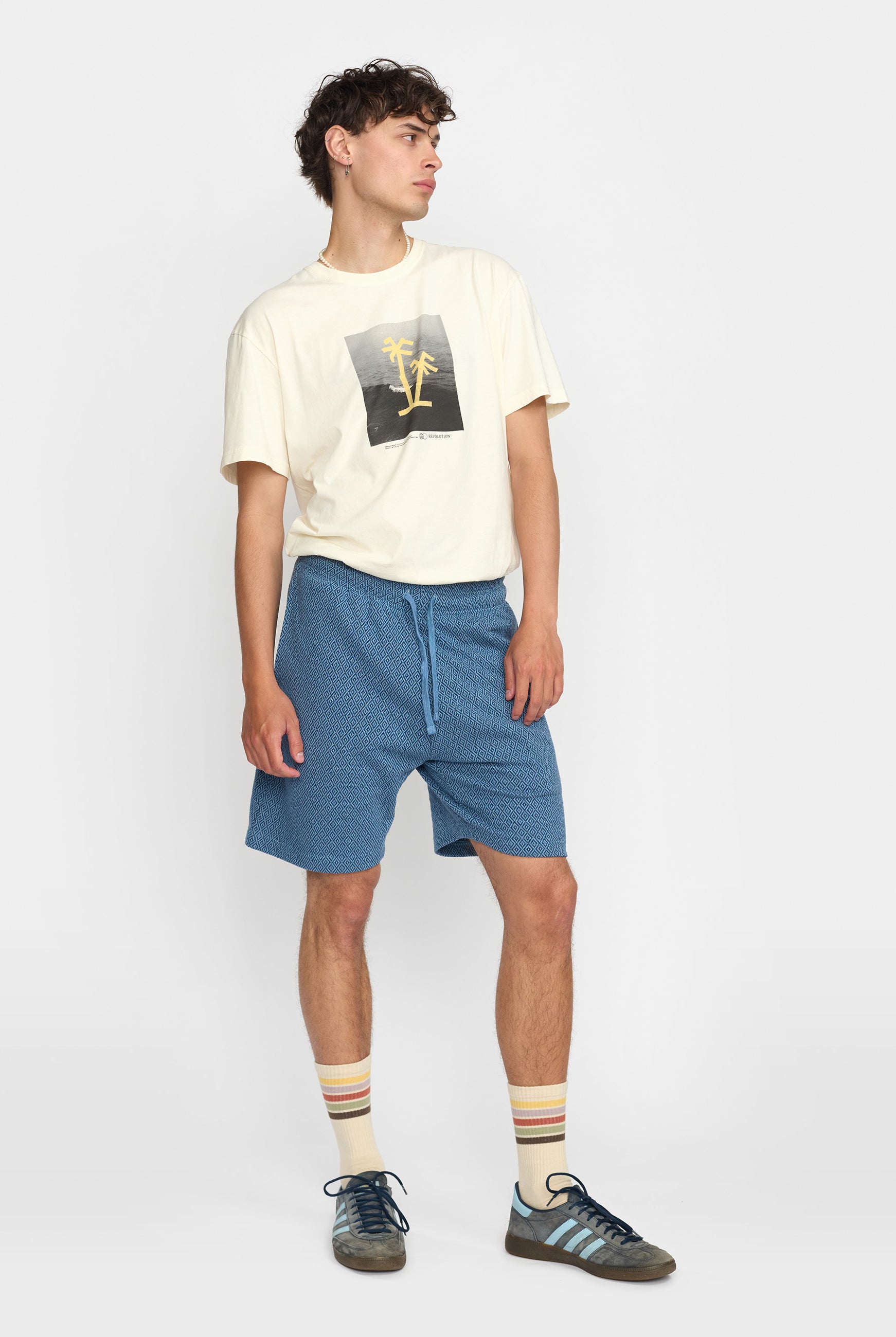 Revolution Jaquard Shorts Shorts Blue