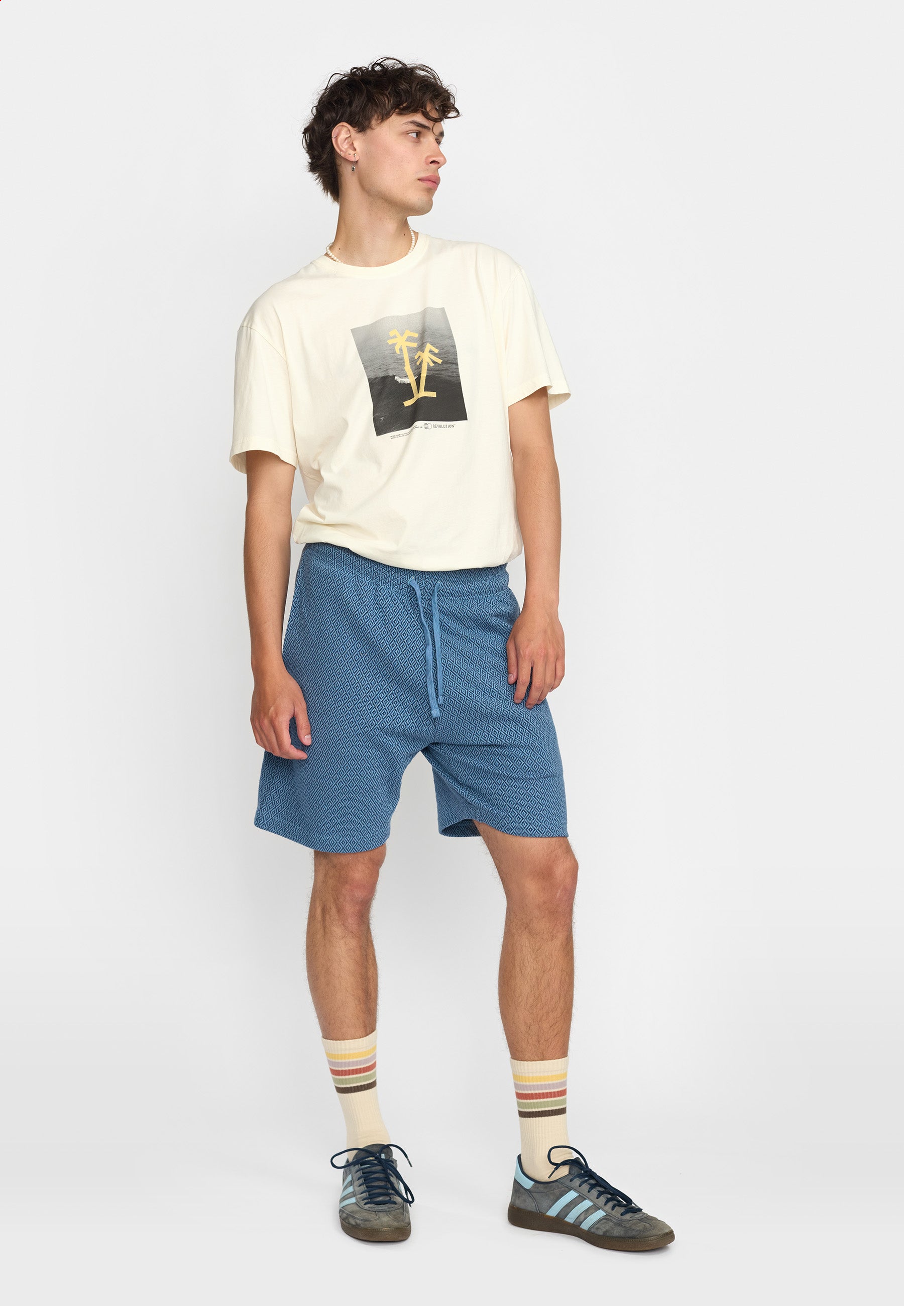 Revolution Jaquard Shorts Shorts Blue