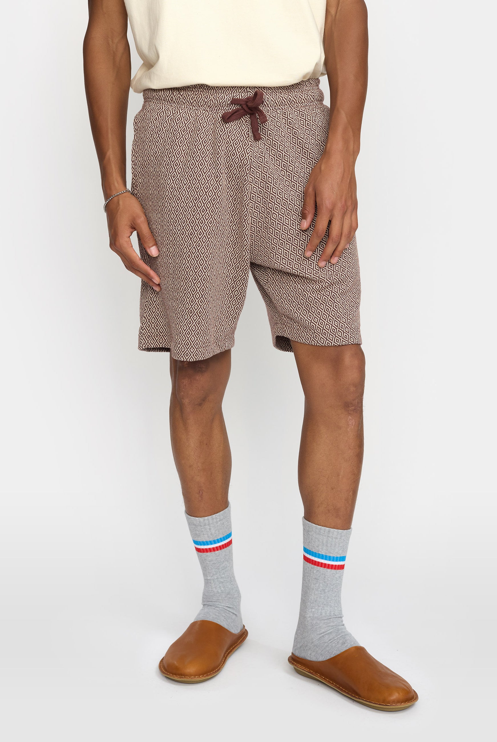 Revolution Jaquard Shorts Shorts Brown