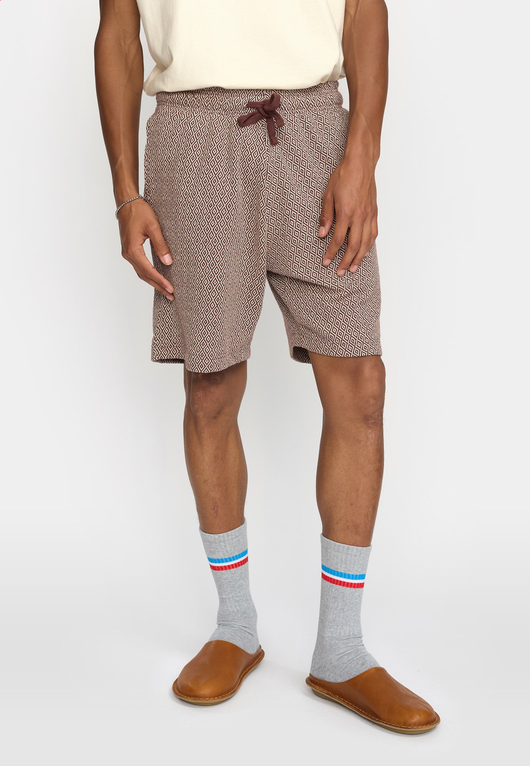 Revolution Jaquard Shorts Shorts Brown