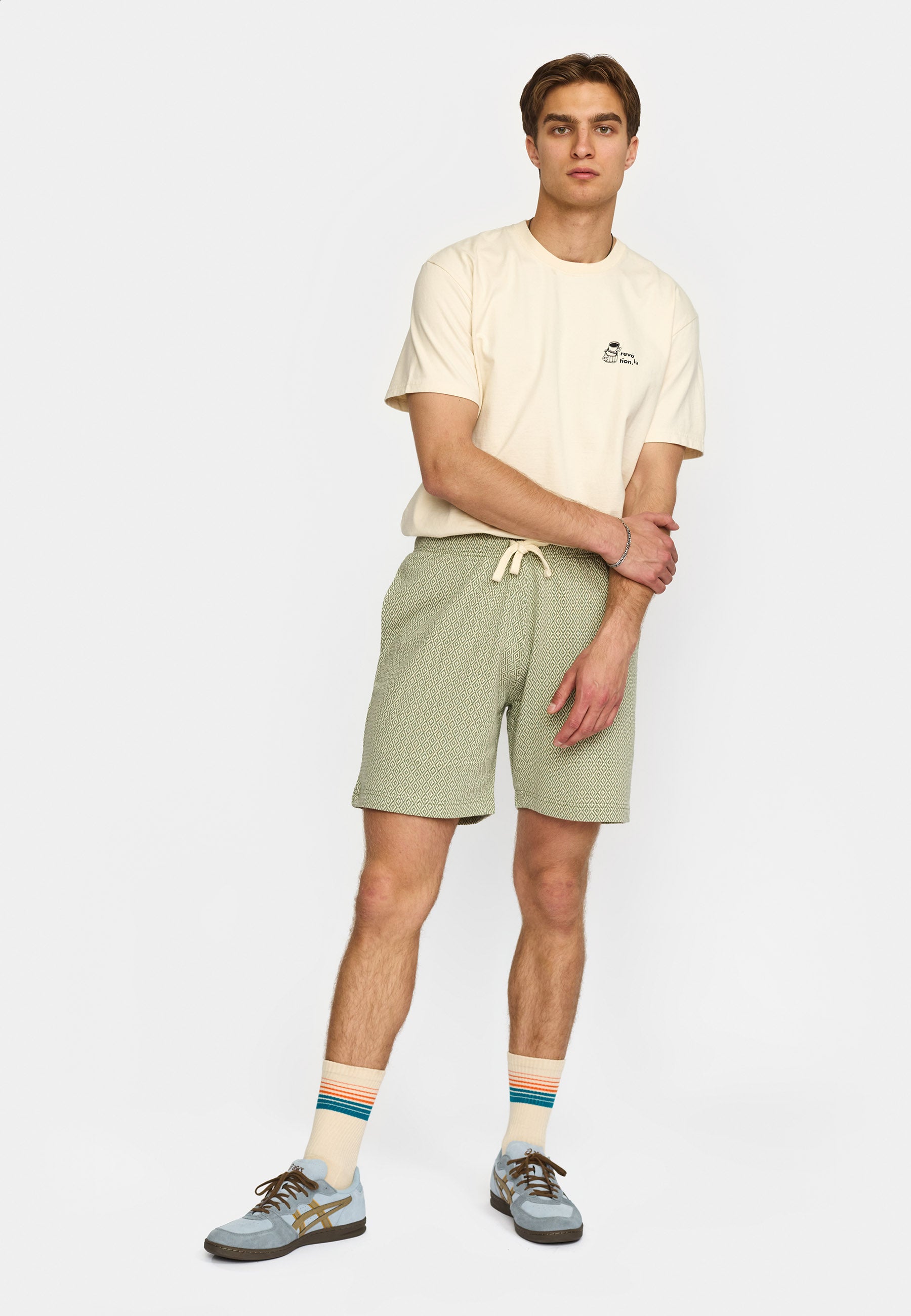Revolution Jaquard Shorts Shorts Green