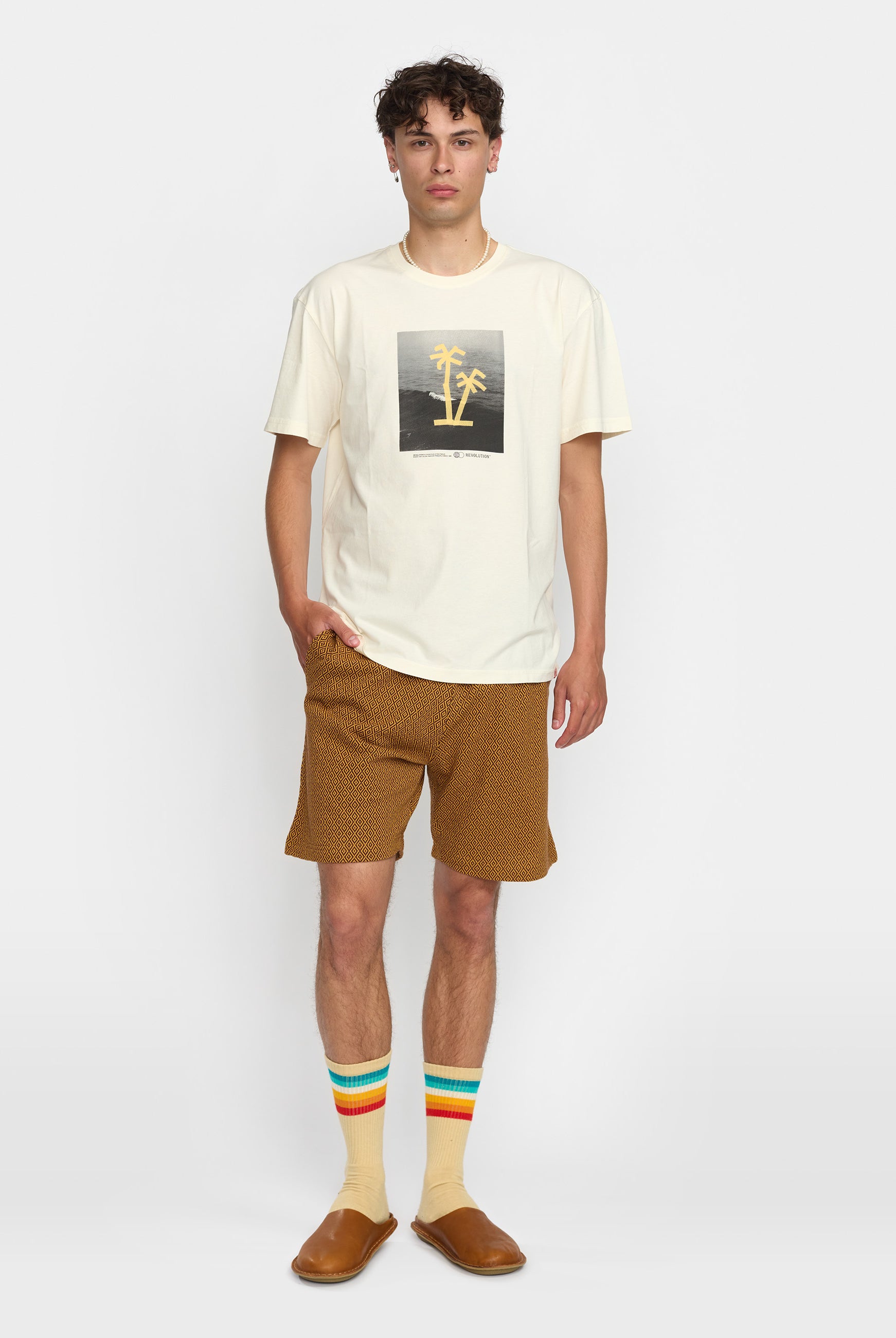 Revolution Jaquard Shorts Shorts Yellow