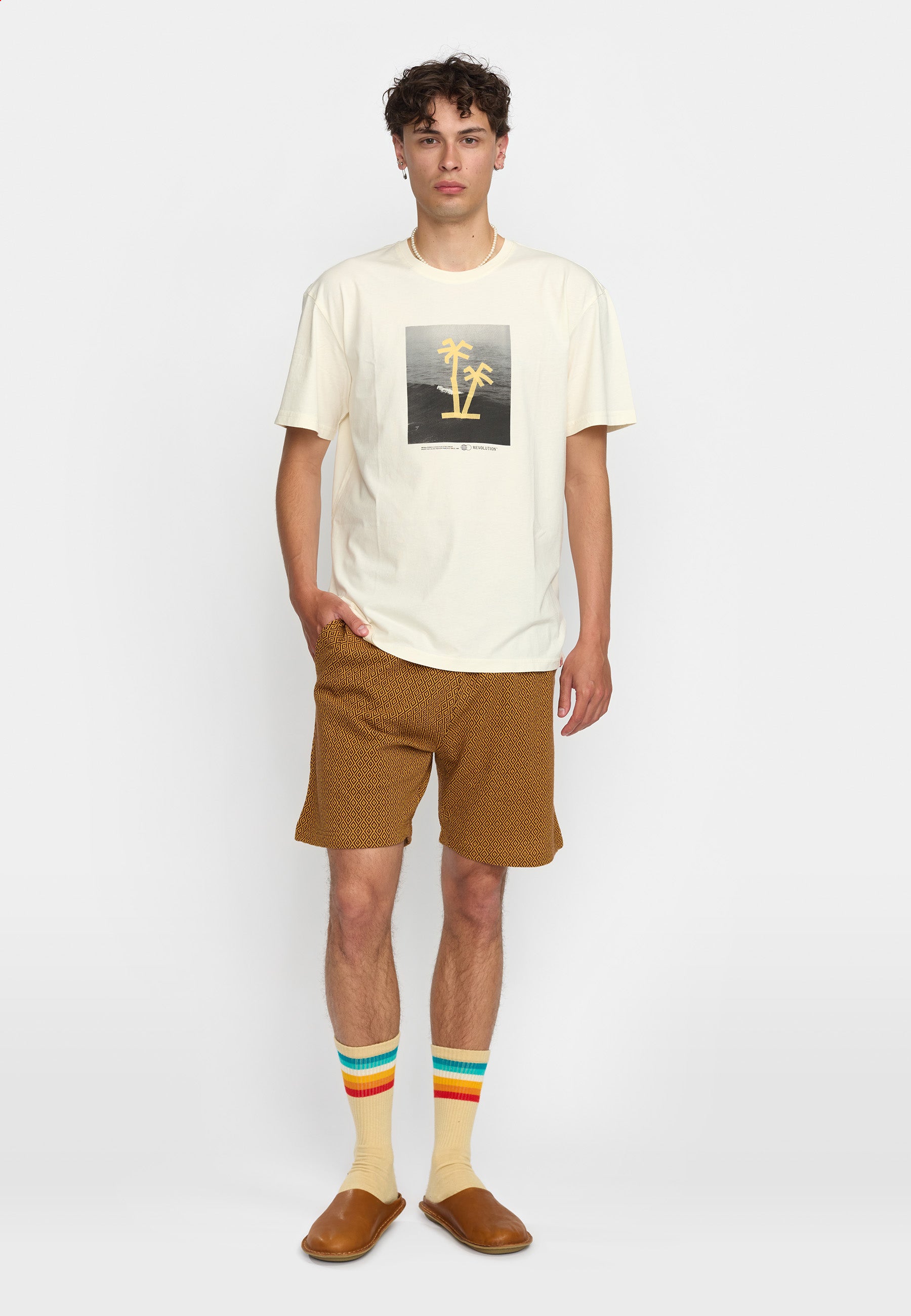 Revolution Jaquard Shorts Shorts Yellow