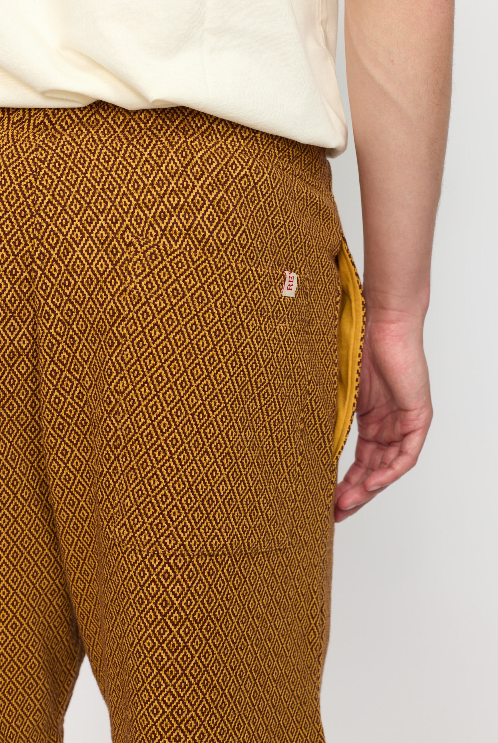 Revolution Jaquard Shorts Shorts Yellow