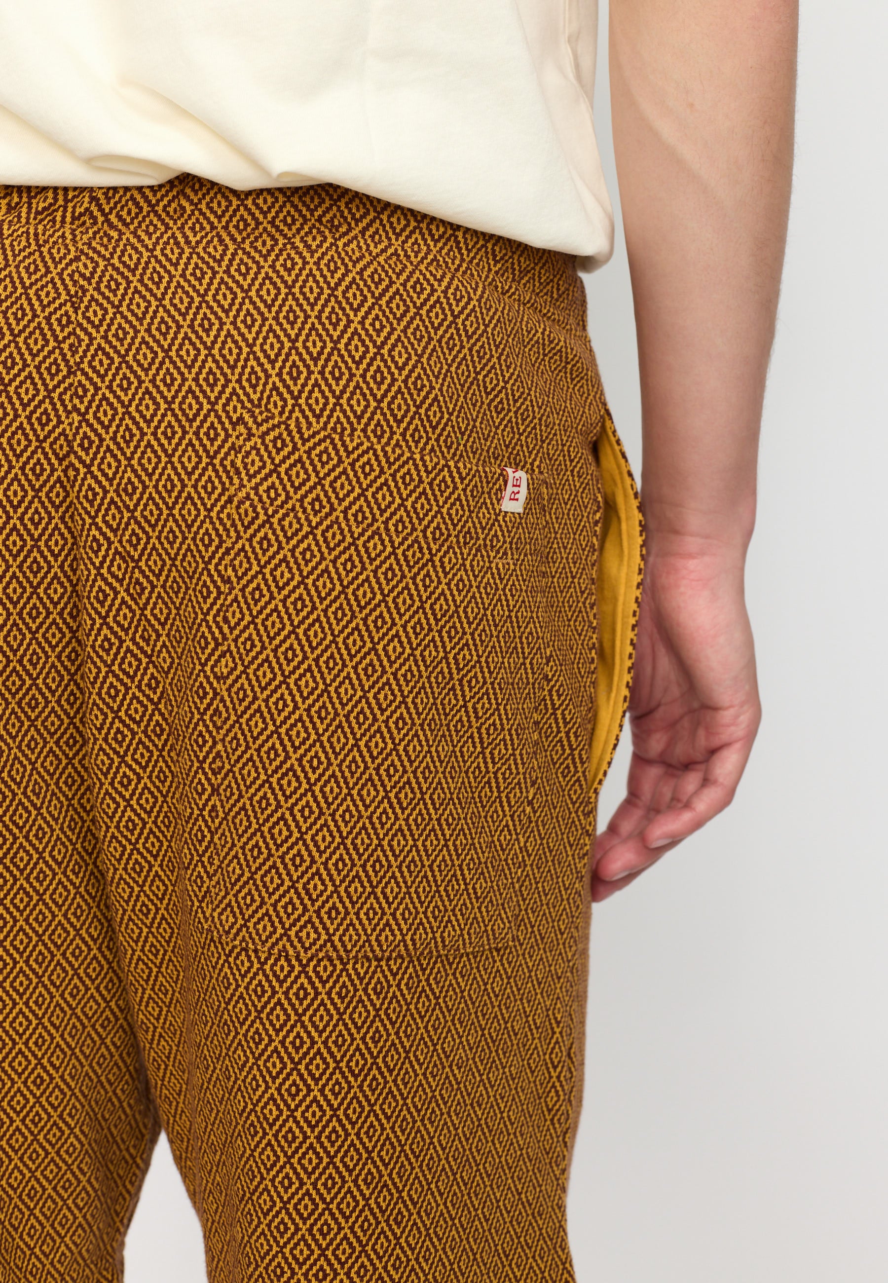 Revolution Jaquard Shorts Shorts Yellow