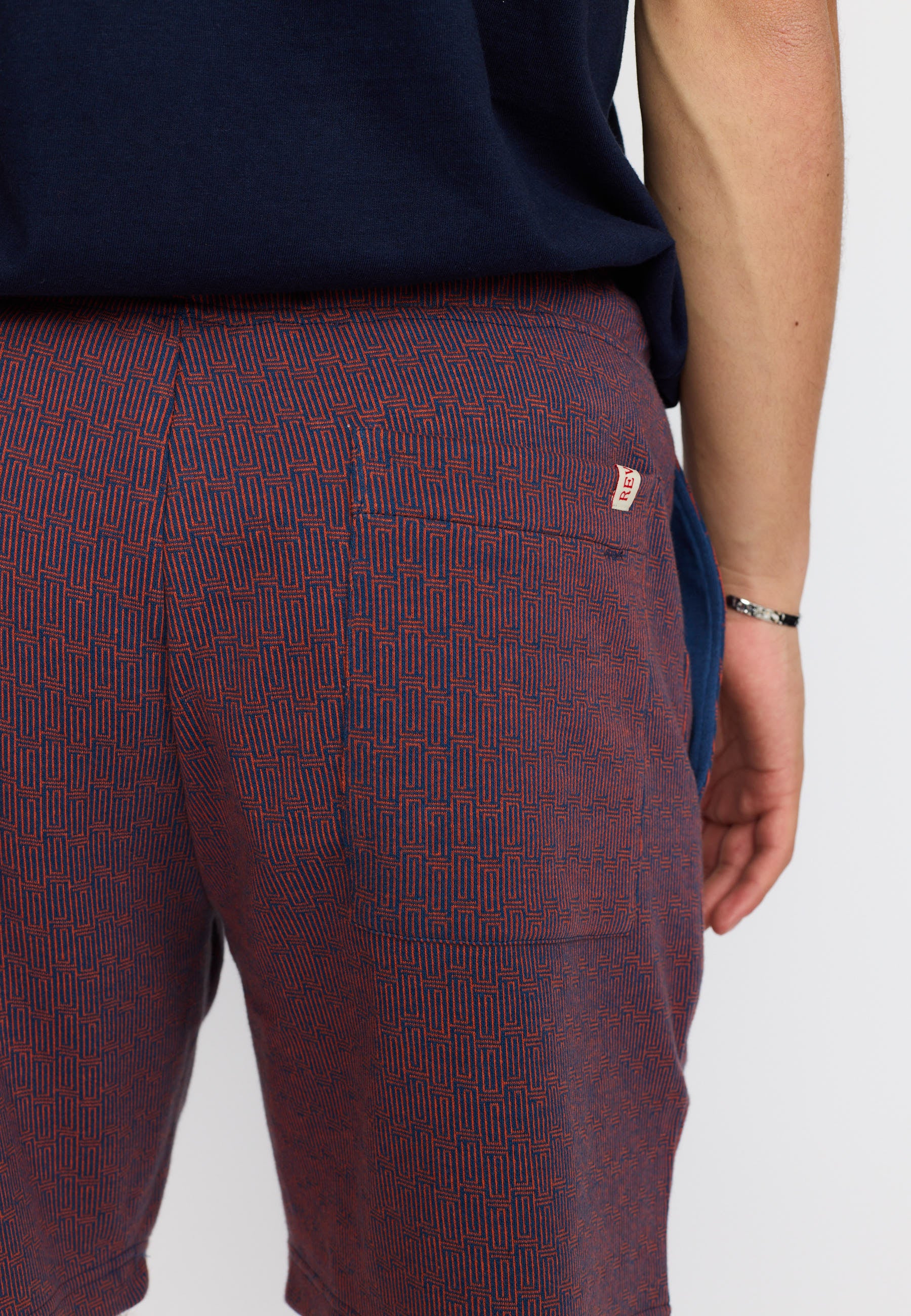 Revolution Jaquard Shorts Shorts Navy