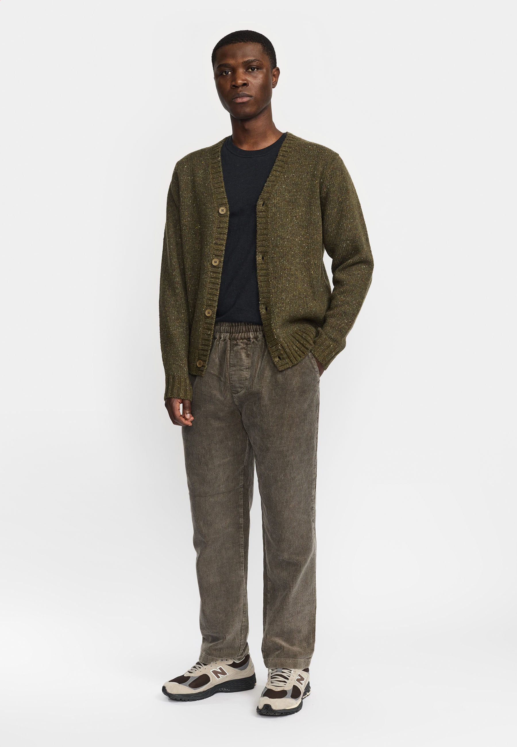 Revolution Knit Cardigan Knitwear Army