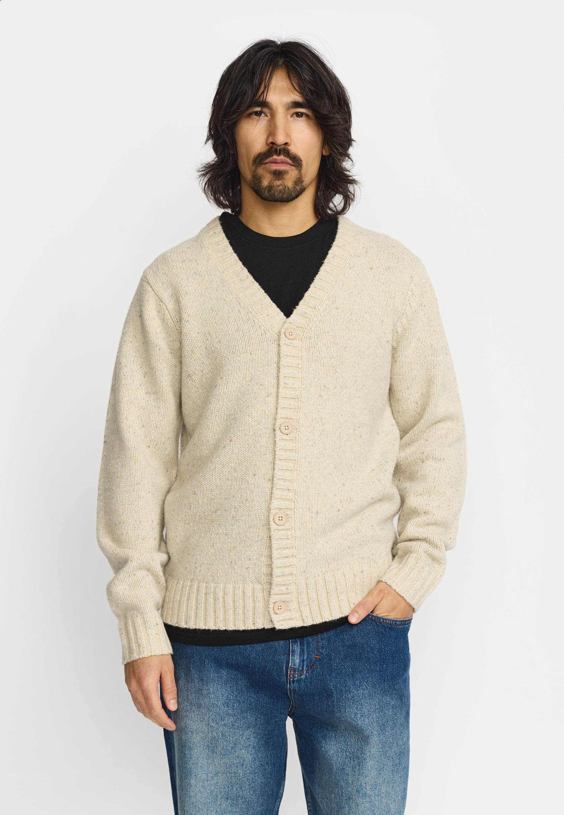 Revolution Knit Cardigan Knitwear White