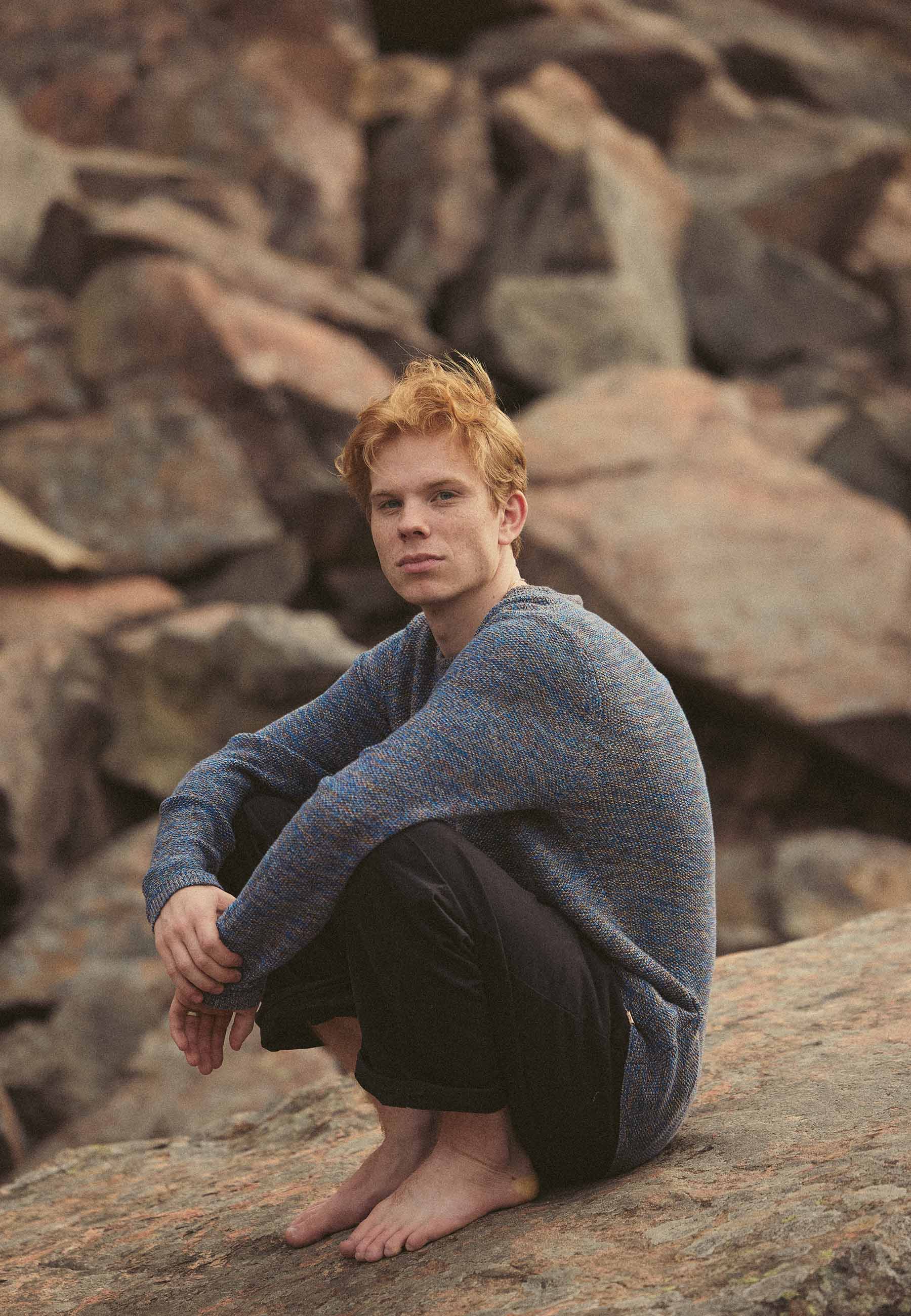 Revolution Knit Sweater Knitwear Blue-mix