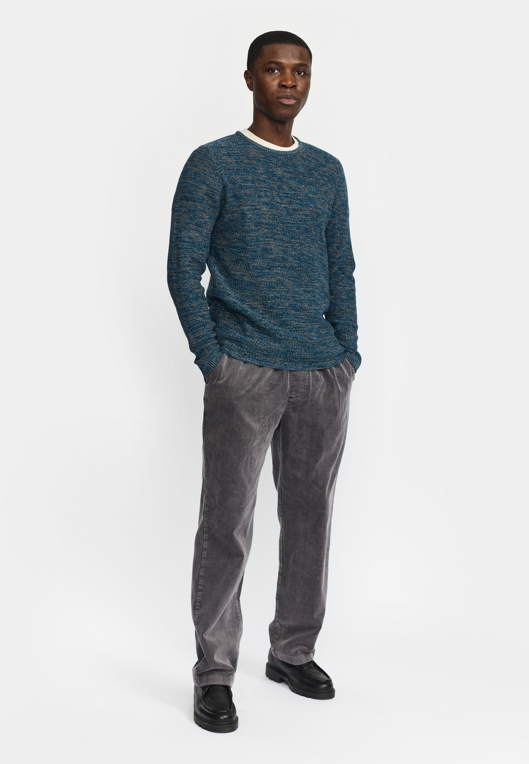 Revolution Knit Sweater Knitwear Darkblue