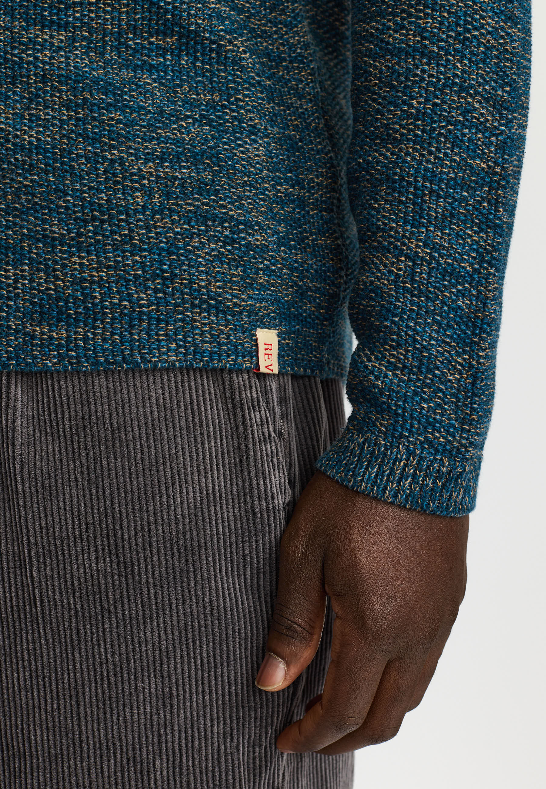 Revolution Knit Sweater Knitwear Darkblue