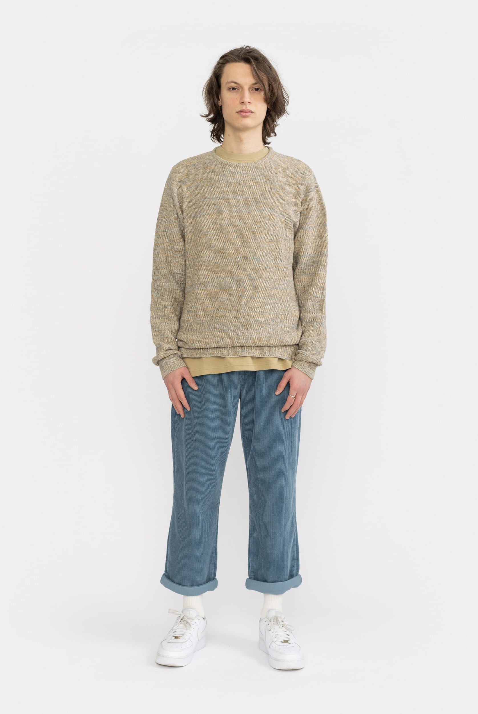 Revolution Knit Sweater Knitwear Khaki