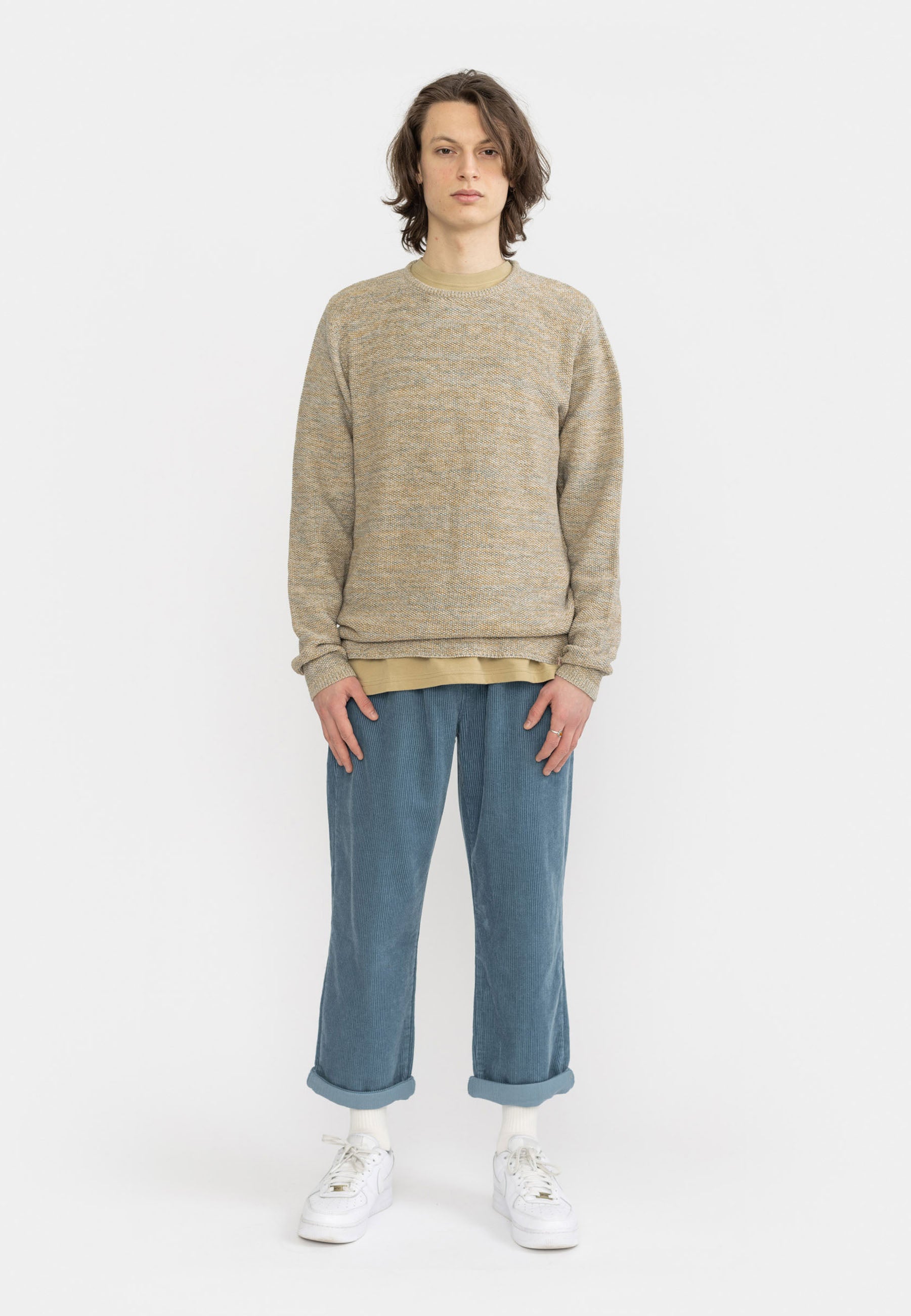 Revolution Knit Sweater Knitwear Khaki