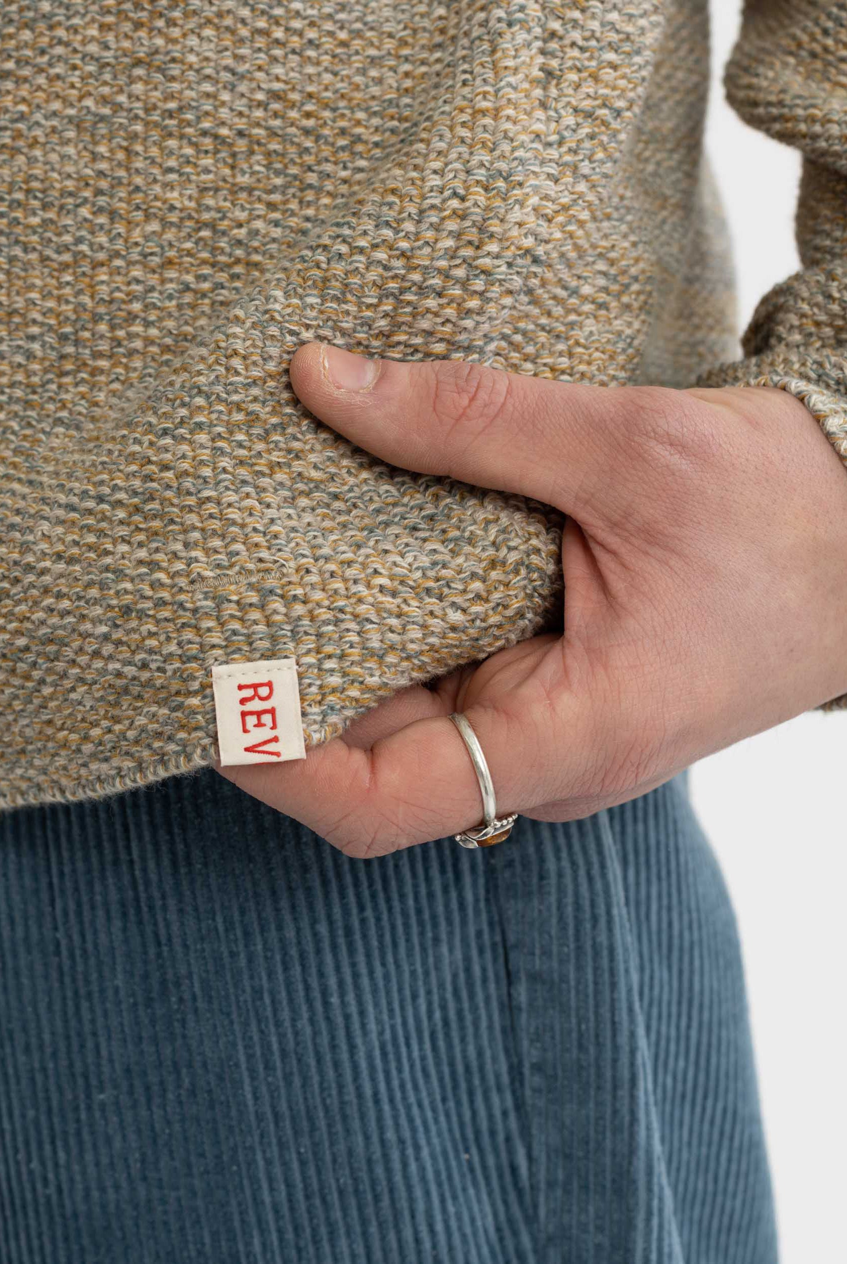 Revolution Knit Sweater Knitwear Khaki