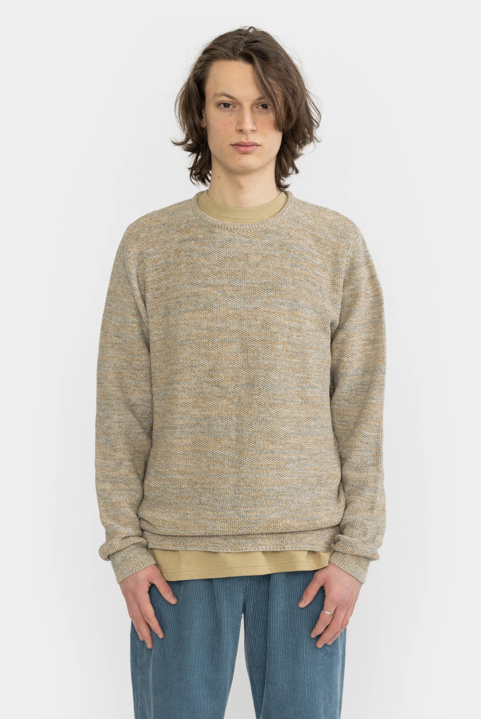 Revolution Knit Sweater Knitwear Khaki