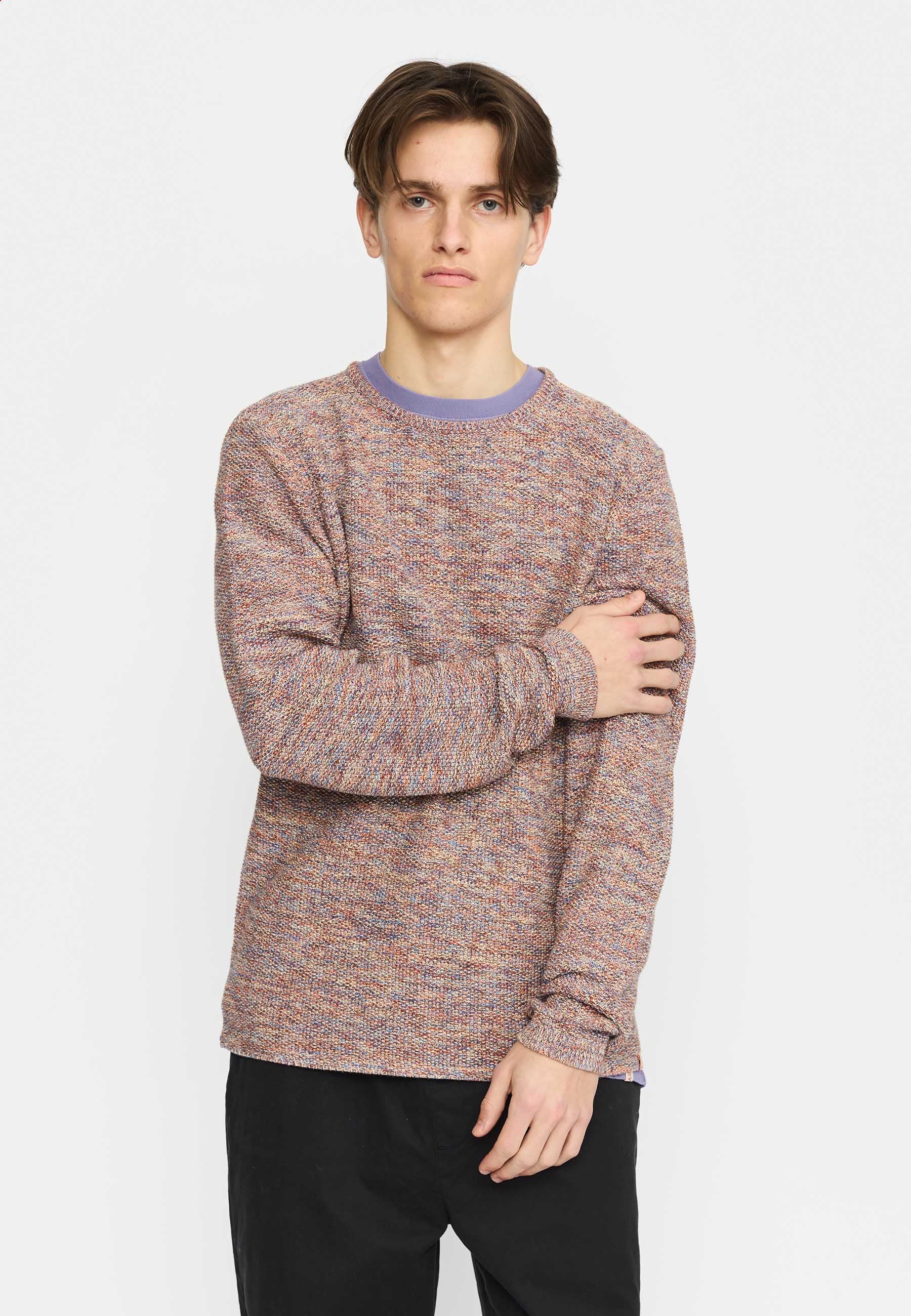 Revolution Knit Sweater Knitwear Red-mix