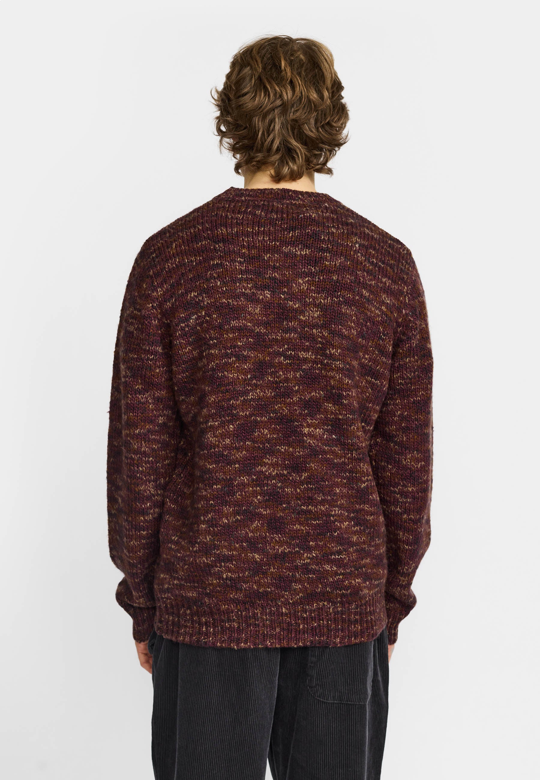 Revolution Knit Sweater Knitwear Burgundy
