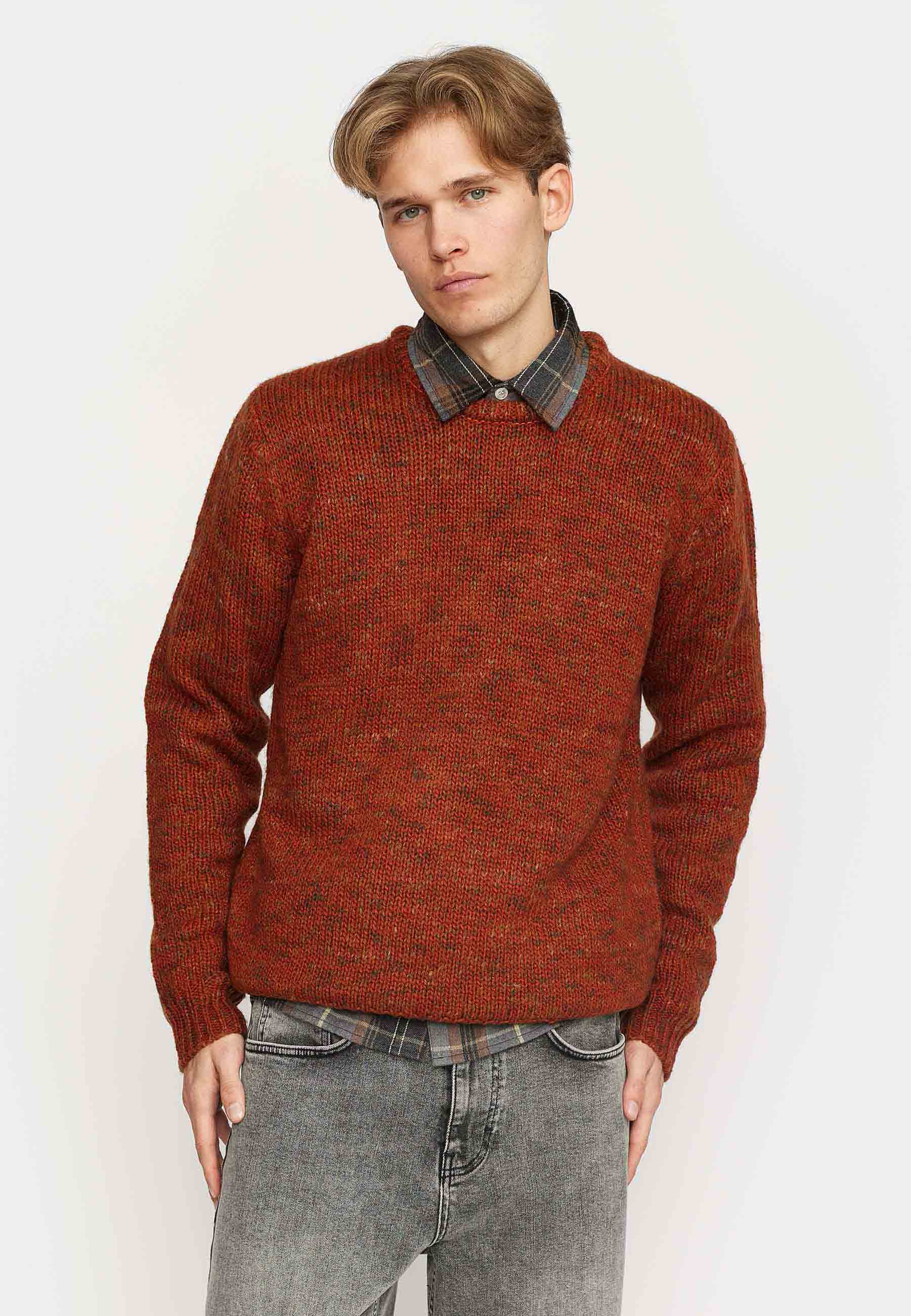 Revolution Knit Sweater Knitwear Darkred