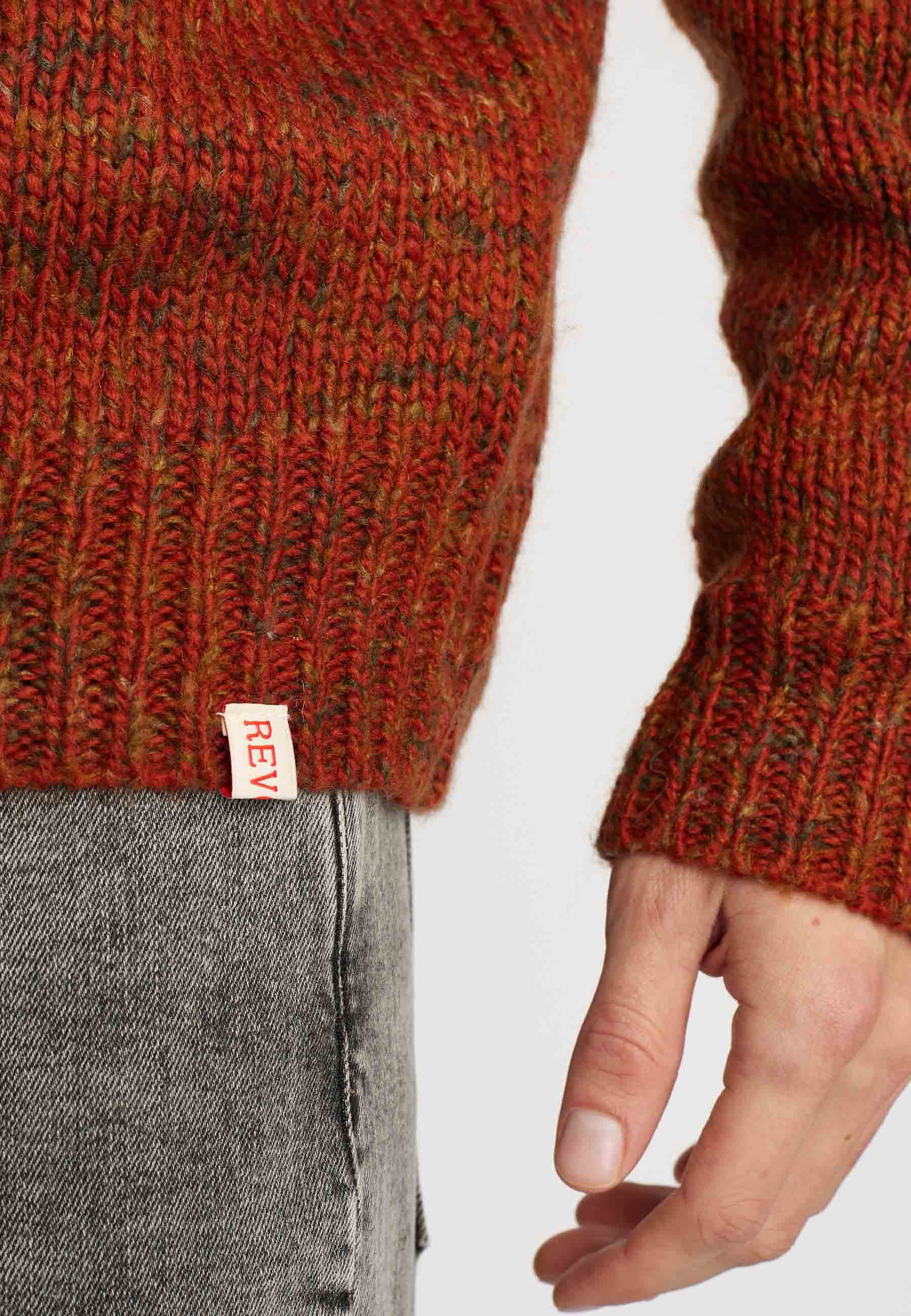 Revolution Knit Sweater Knitwear Darkred