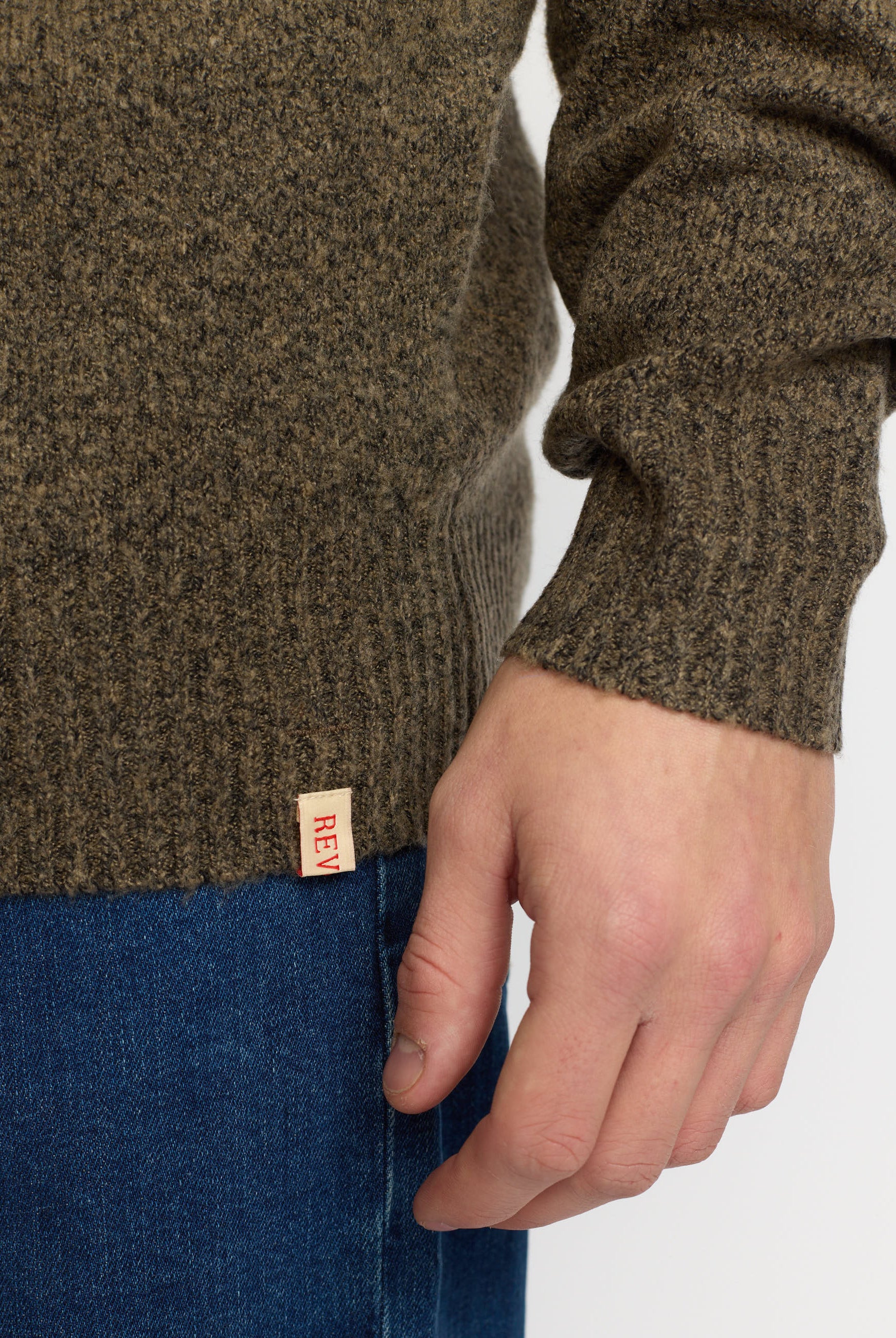 Revolution Knit Sweater Knitwear Brown