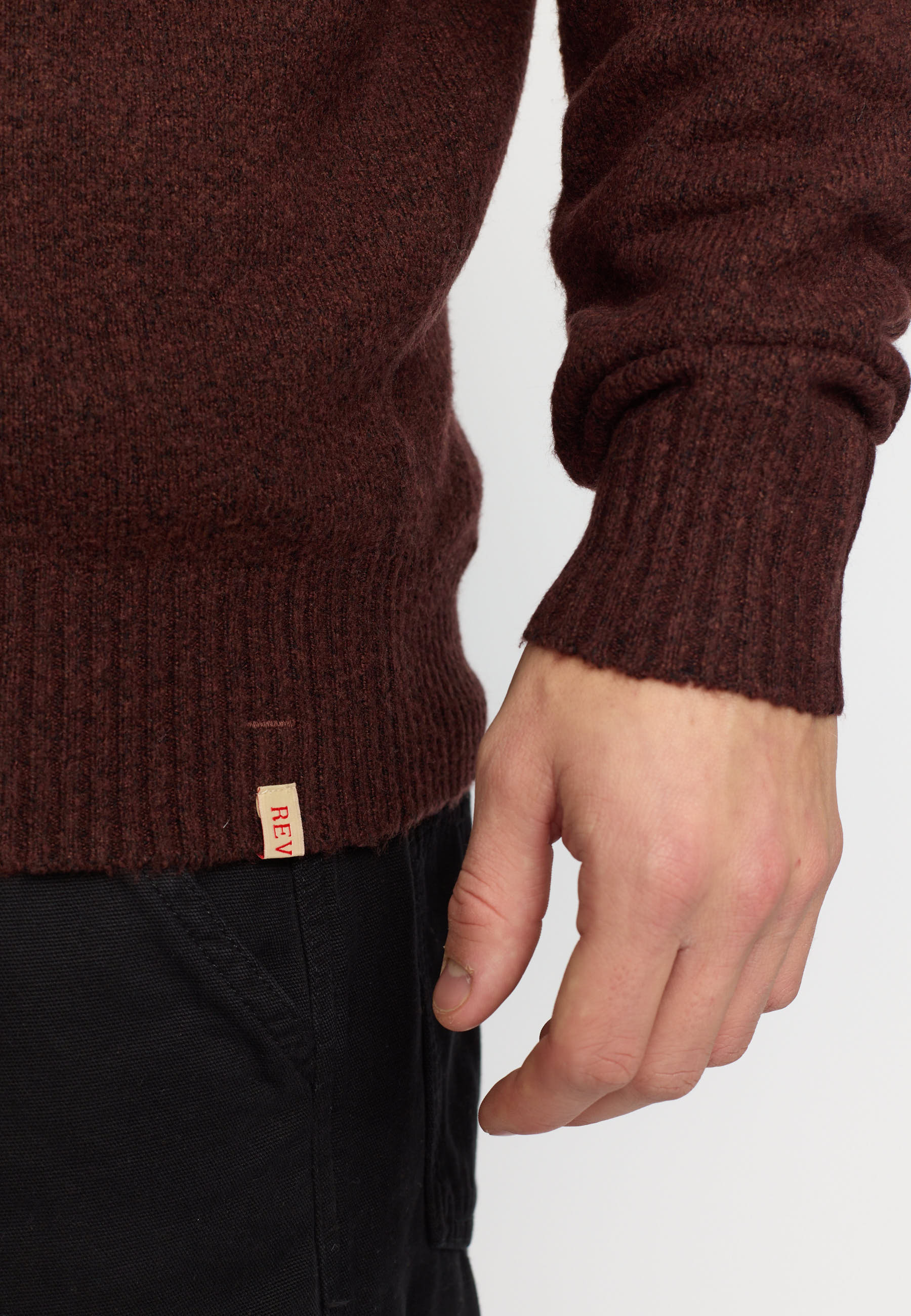 Revolution Knit Sweater Knitwear Burgundy