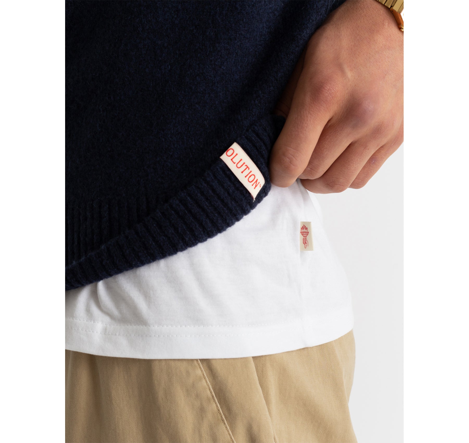 Revolution Knit Sweater Knitwear Darknavy