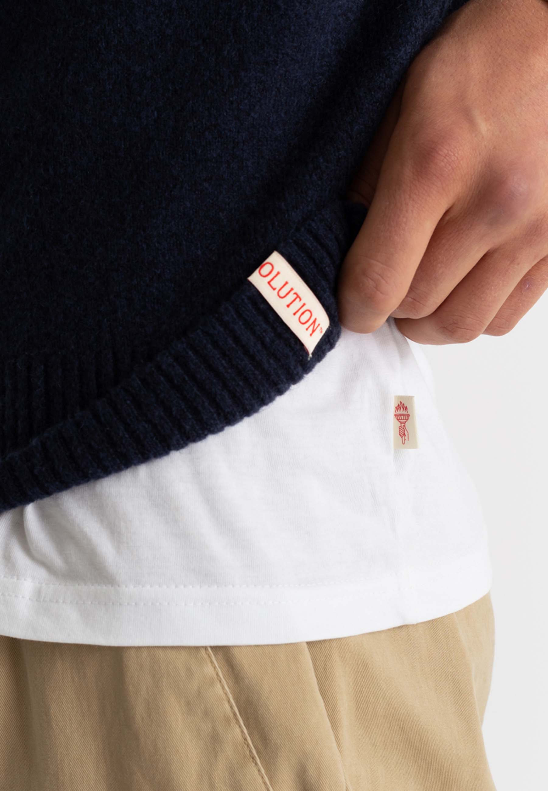 Revolution Knit Sweater Knitwear Darknavy