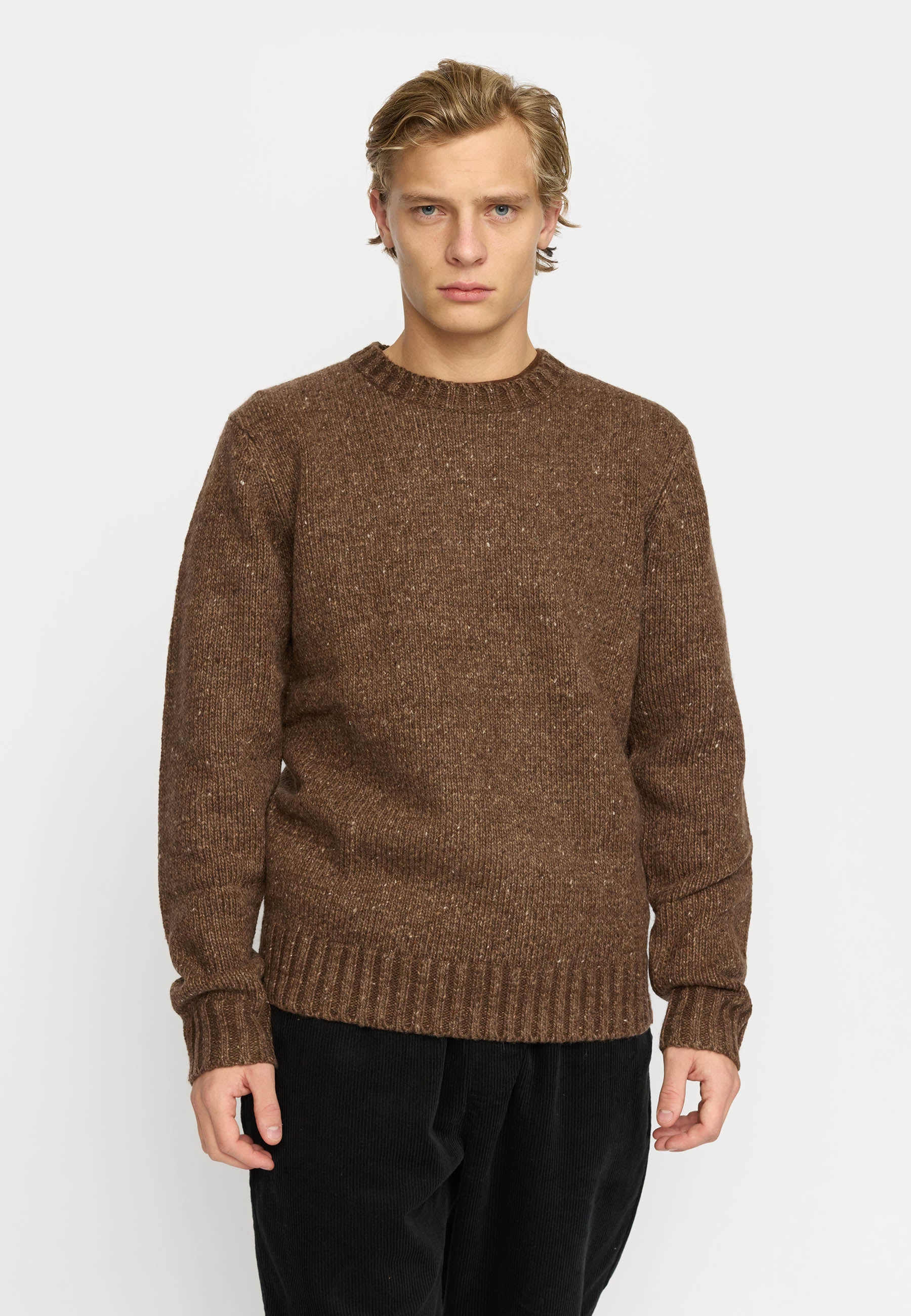 Revolution Knit Sweater Knitwear Brown