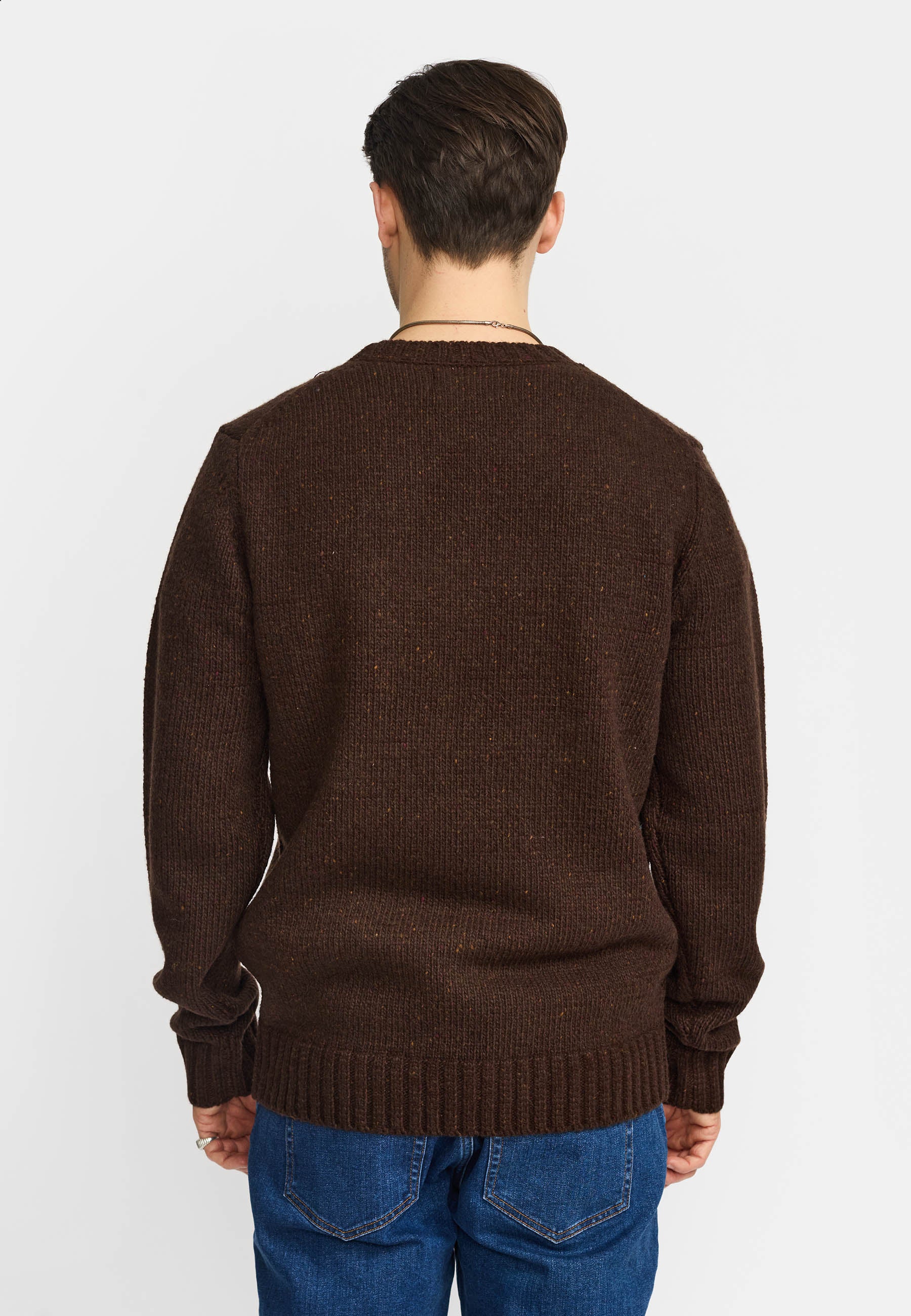 Revolution Knit Sweater Knitwear Darkbrown