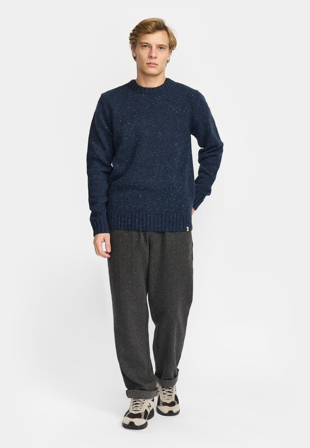 Revolution Knit Sweater Knitwear Navy