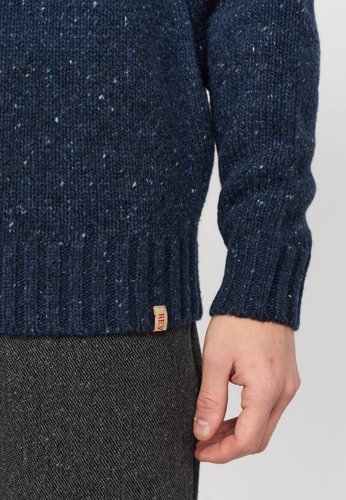Revolution Knit Sweater Knitwear Navy