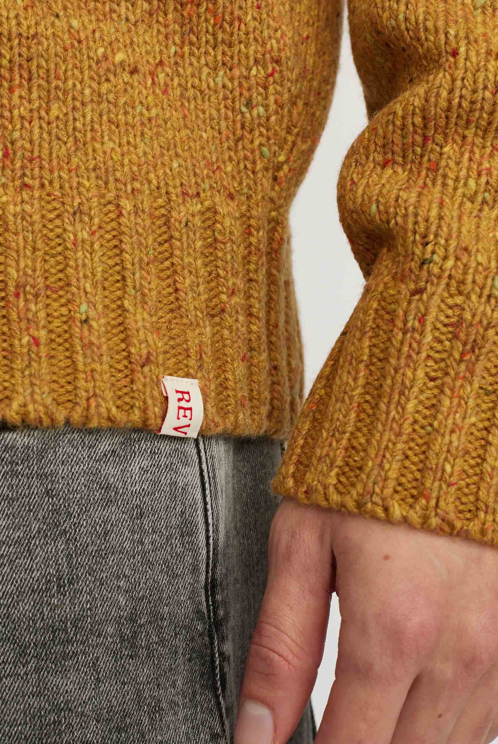 Revolution Knit Sweater Knitwear Yellow