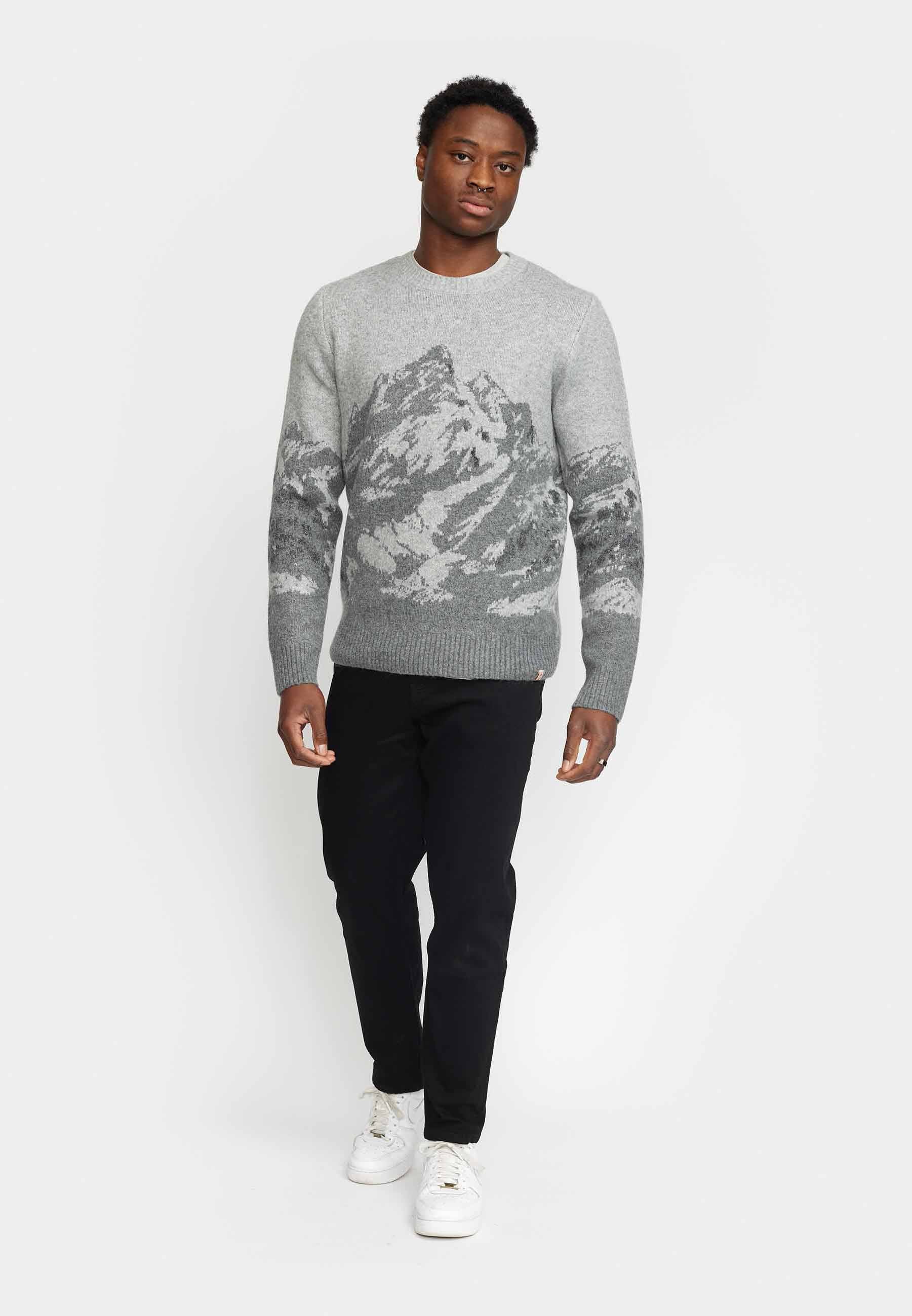 Revolution Knit Sweater Knitwear Grey