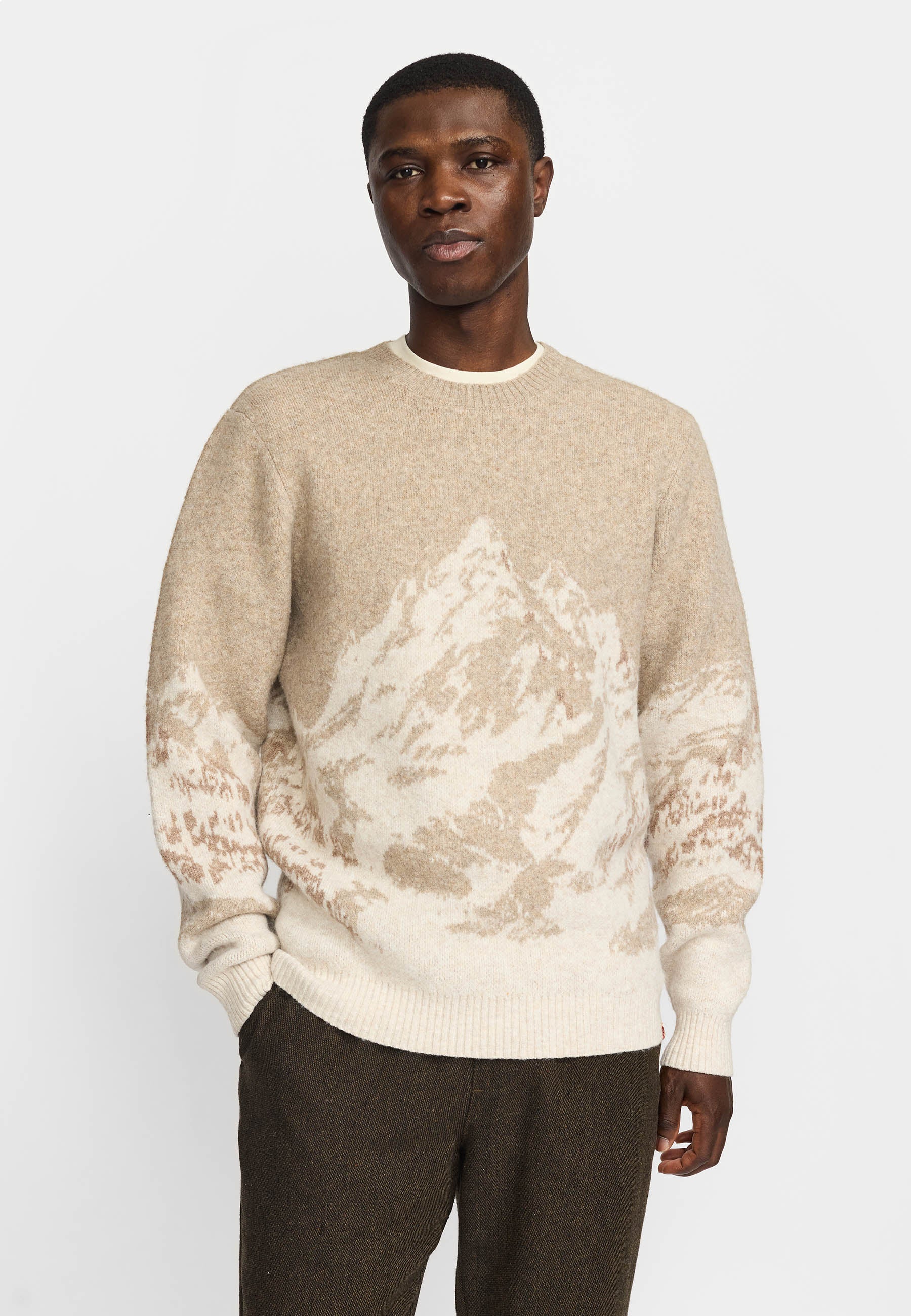 Revolution Knit Sweater Knitwear Lightbrown